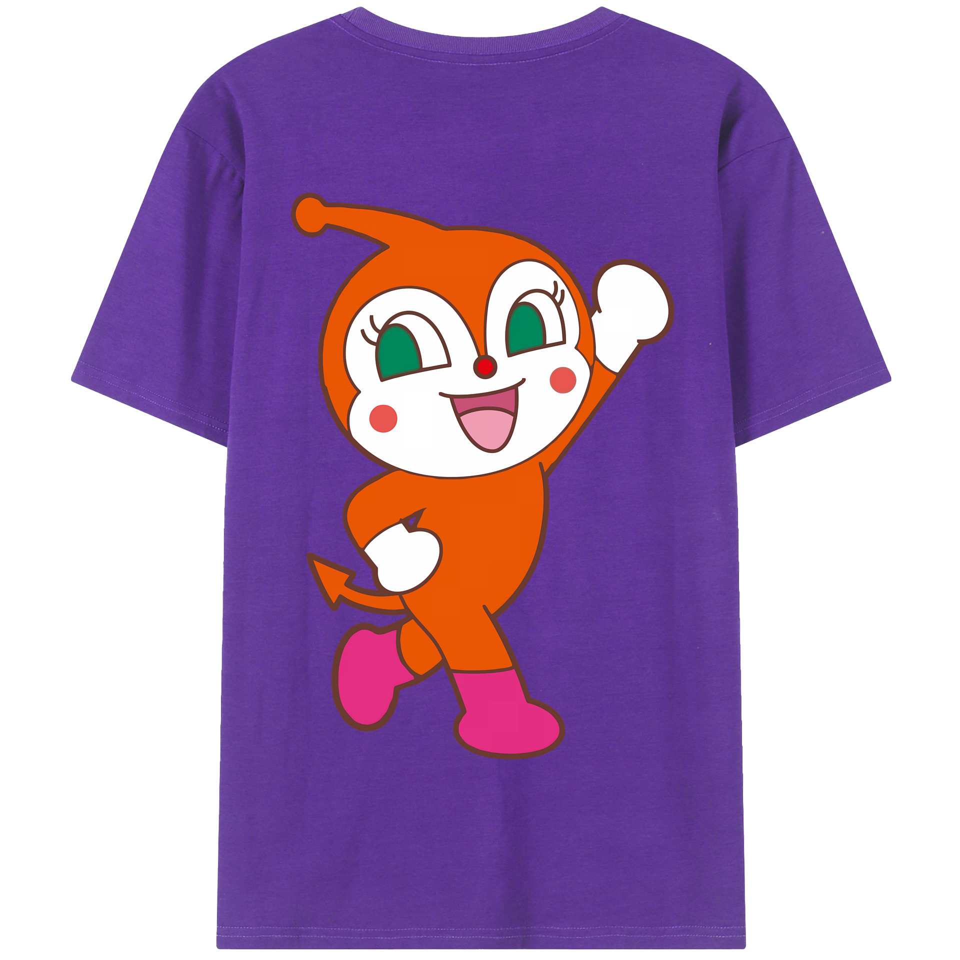 （画像用） アンパンマン Anpanman 綿100％半袖Tシャツ（背面プリント）