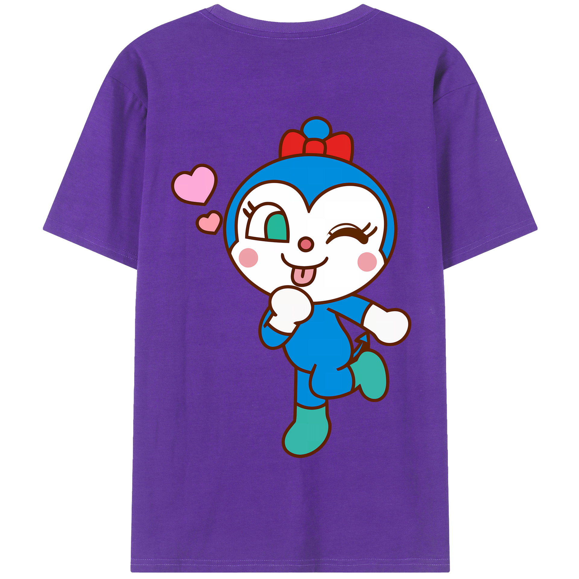 （画像用） アンパンマン Anpanman 綿100％半袖Tシャツ（背面プリント）