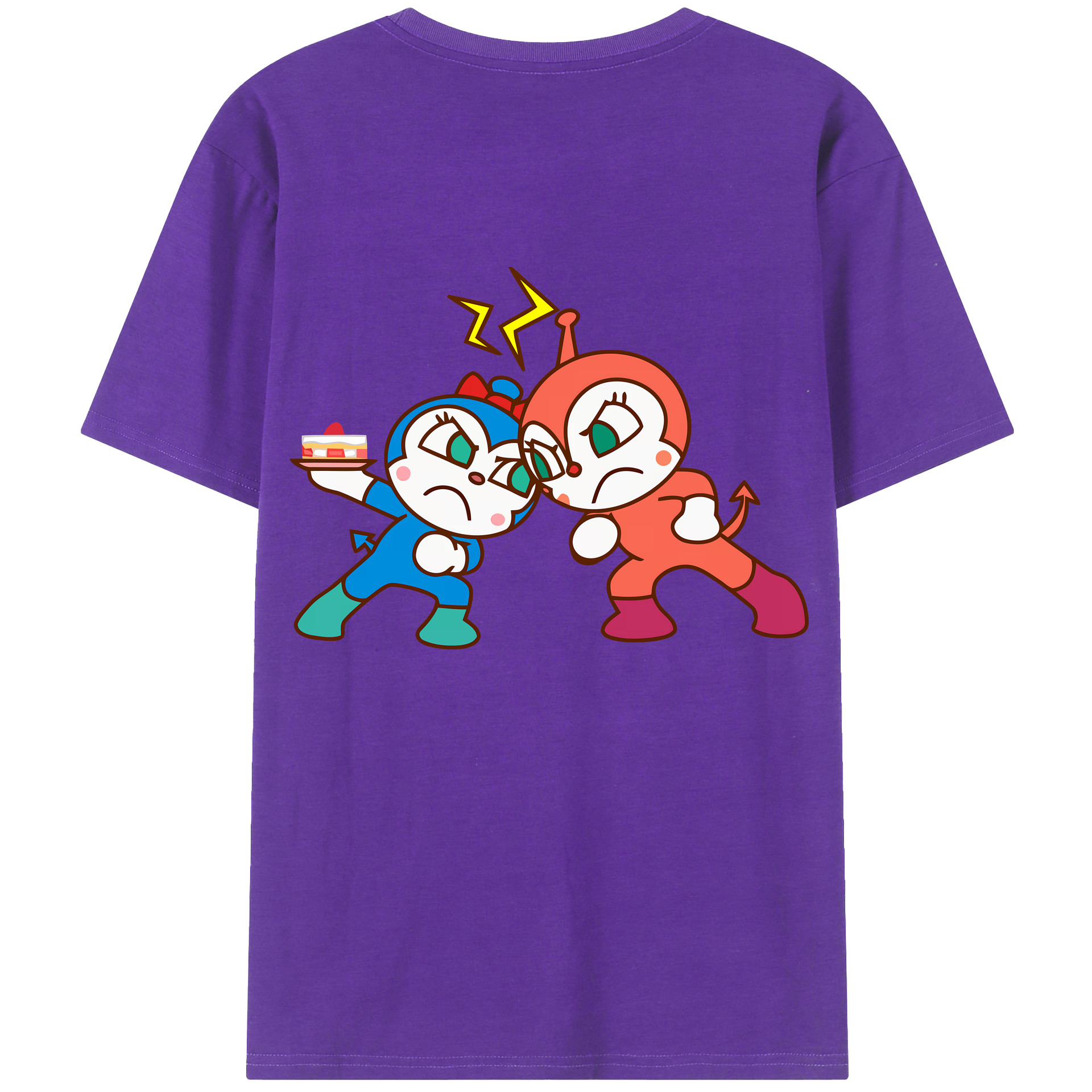 （画像用） アンパンマン Anpanman 綿100％半袖Tシャツ（背面プリント）