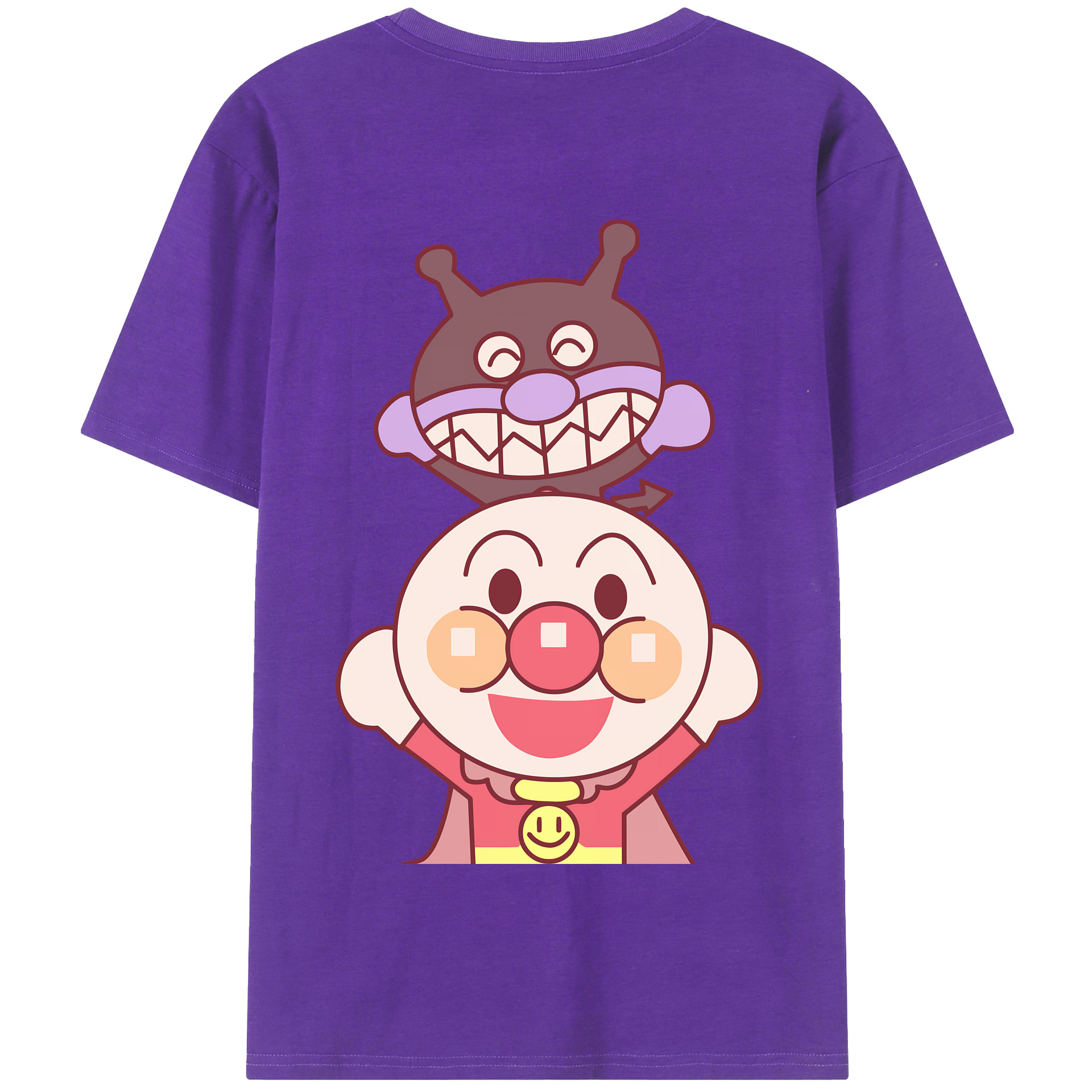 アンパンマン Anpanman 綿100％半袖Tシャツ（背面プリント）