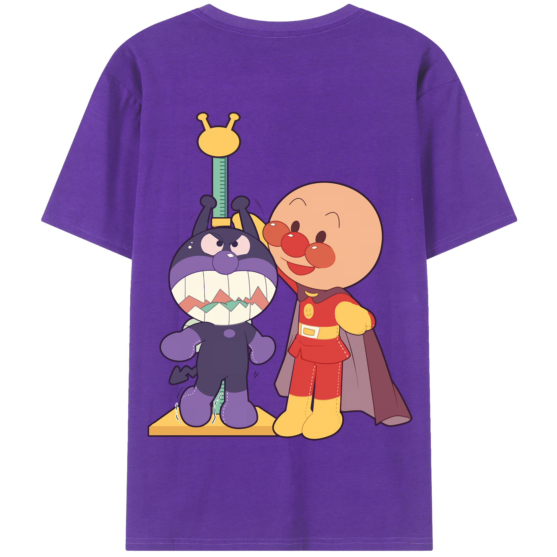 （画像用） アンパンマン Anpanman 綿100％半袖Tシャツ（背面プリント）