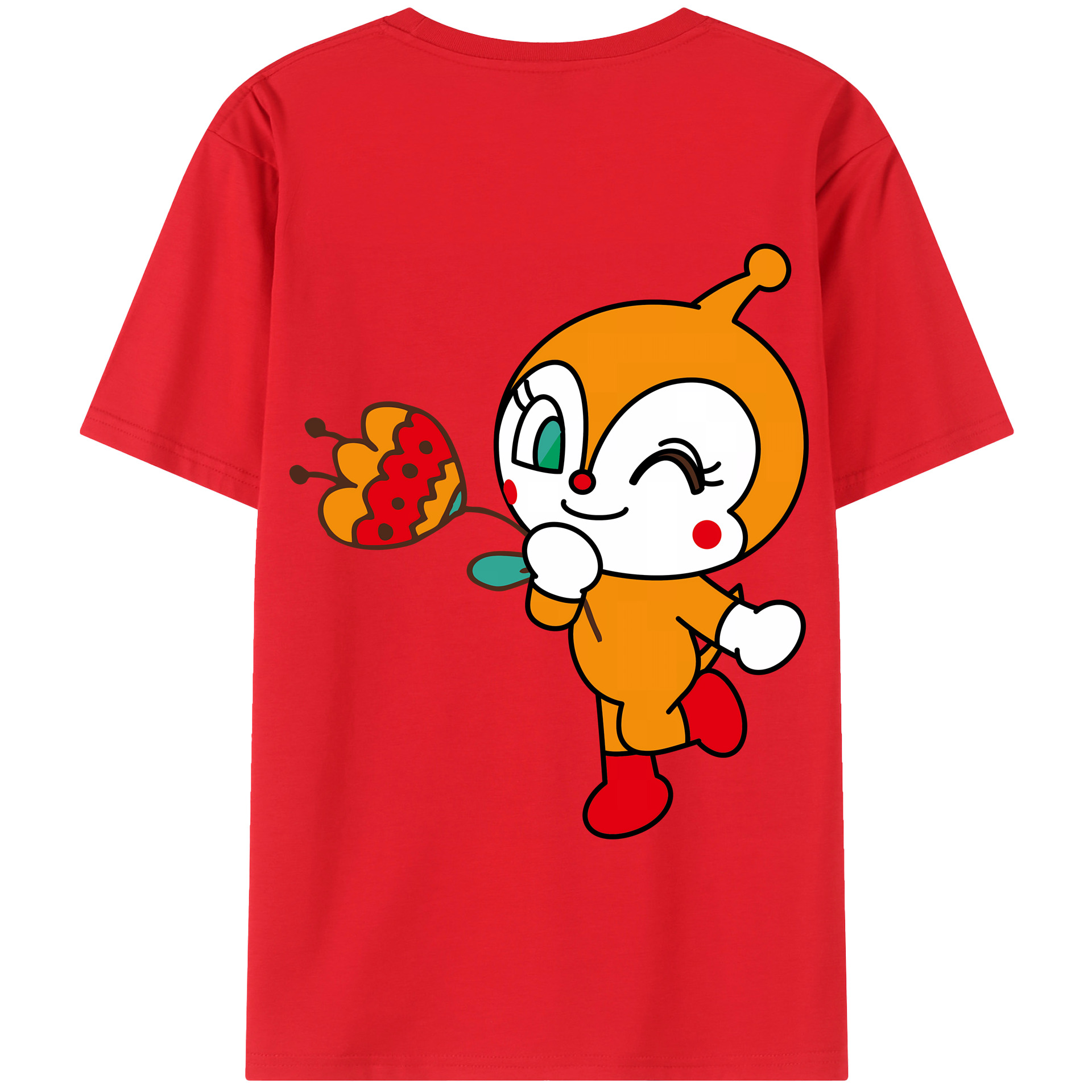 アンパンマン Anpanman 綿100％半袖Tシャツ（背面プリント）