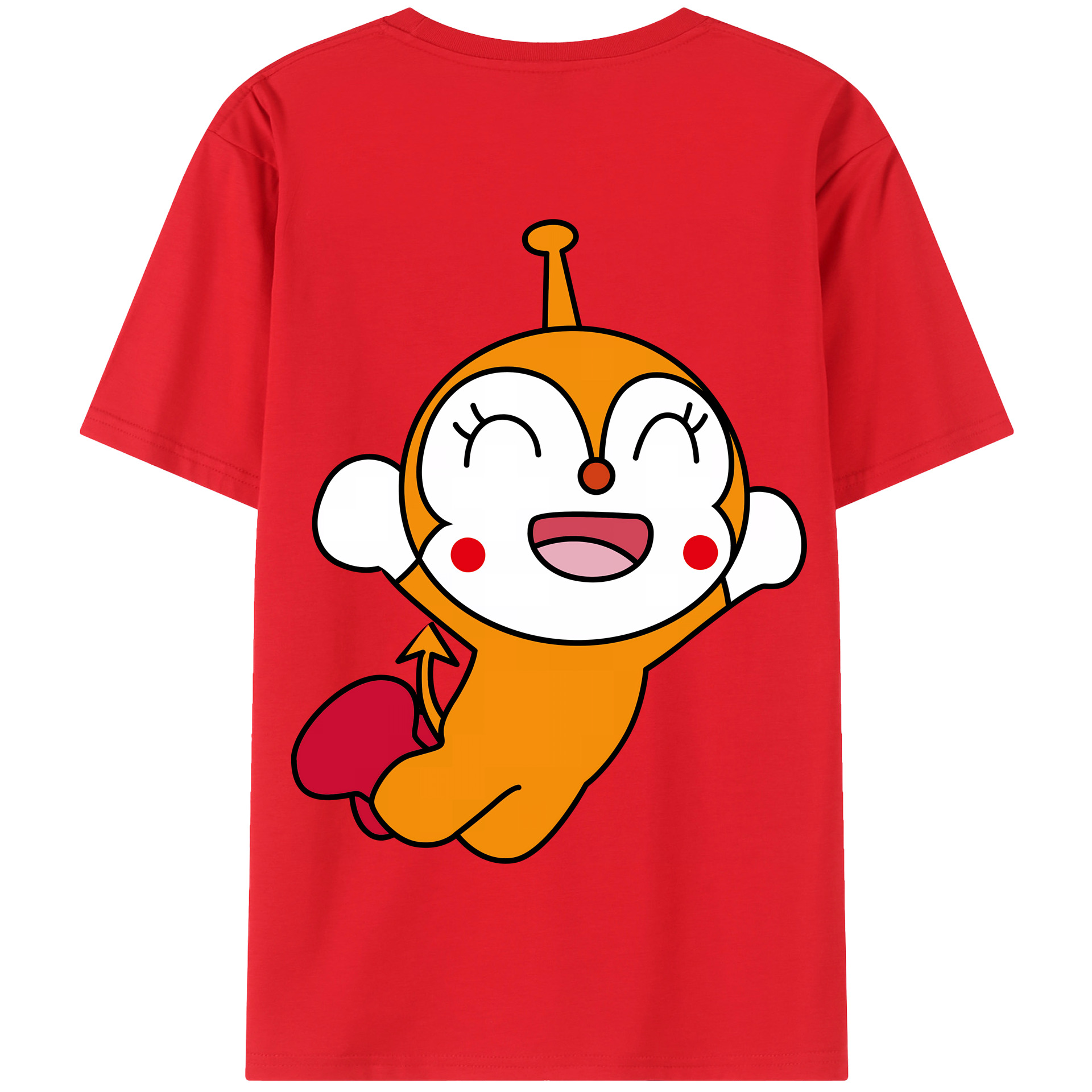 （画像用） アンパンマン Anpanman 綿100％半袖Tシャツ（背面プリント）