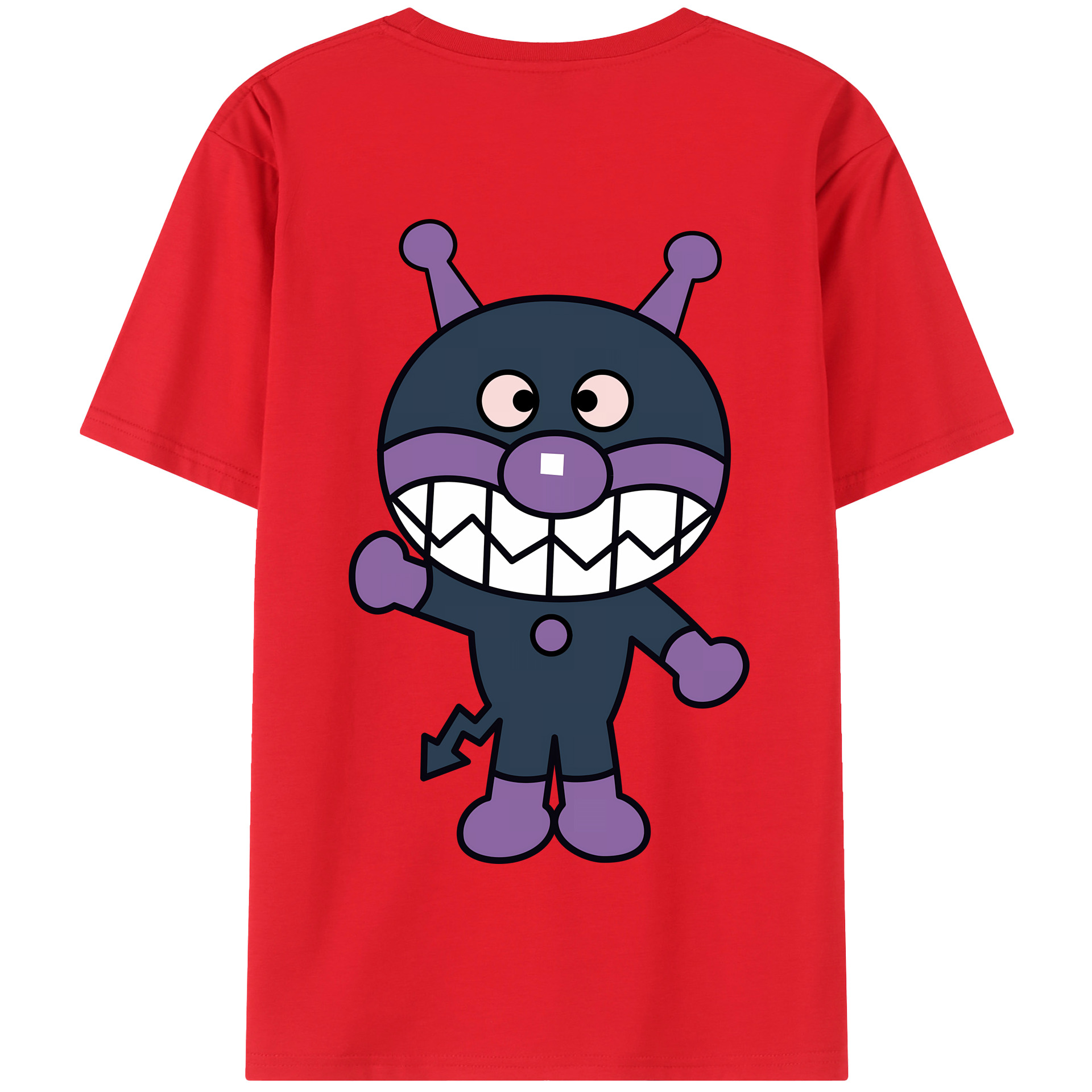（画像用） アンパンマン Anpanman 綿100％半袖Tシャツ（背面プリント）