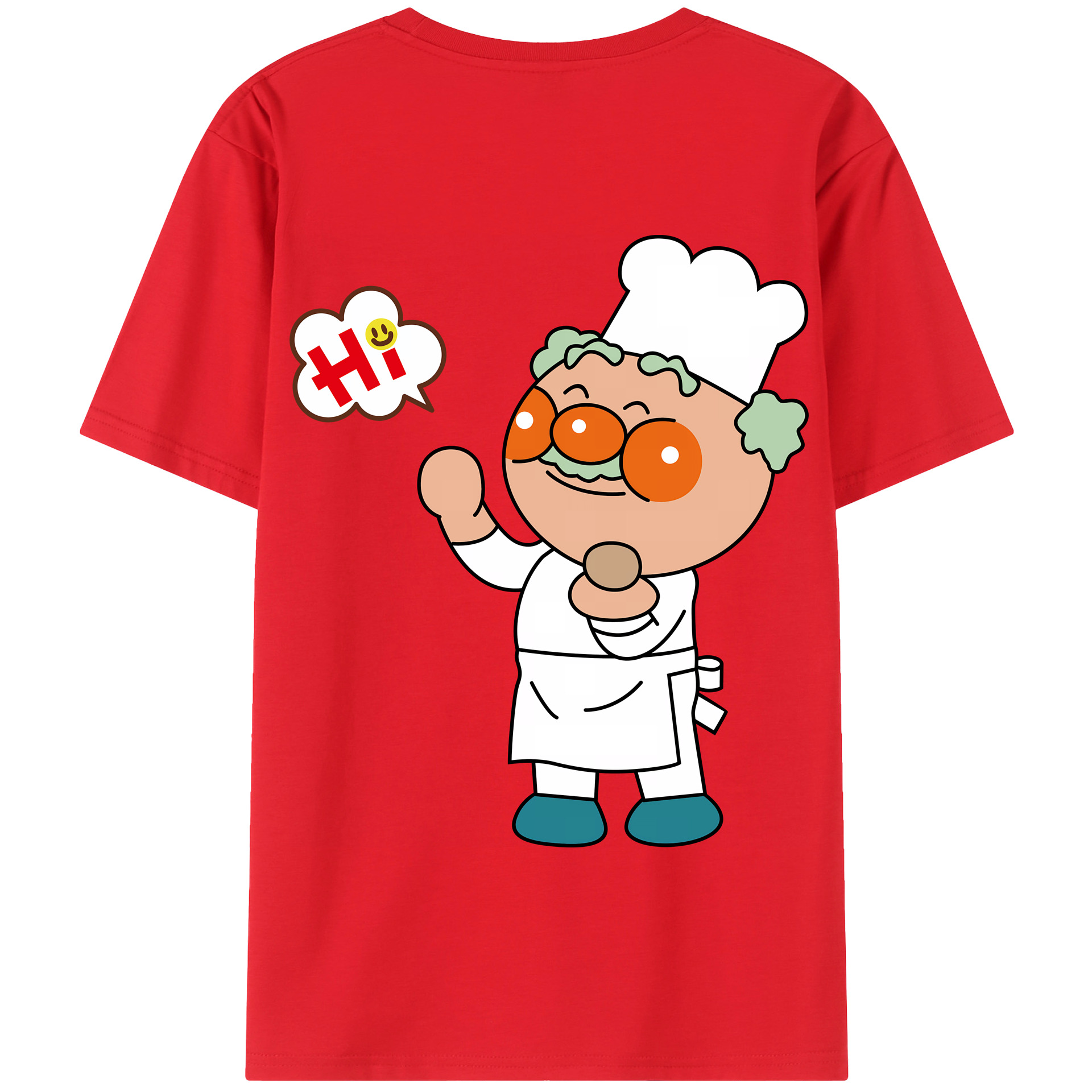 （画像用） アンパンマン Anpanman 綿100％半袖Tシャツ（背面プリント）