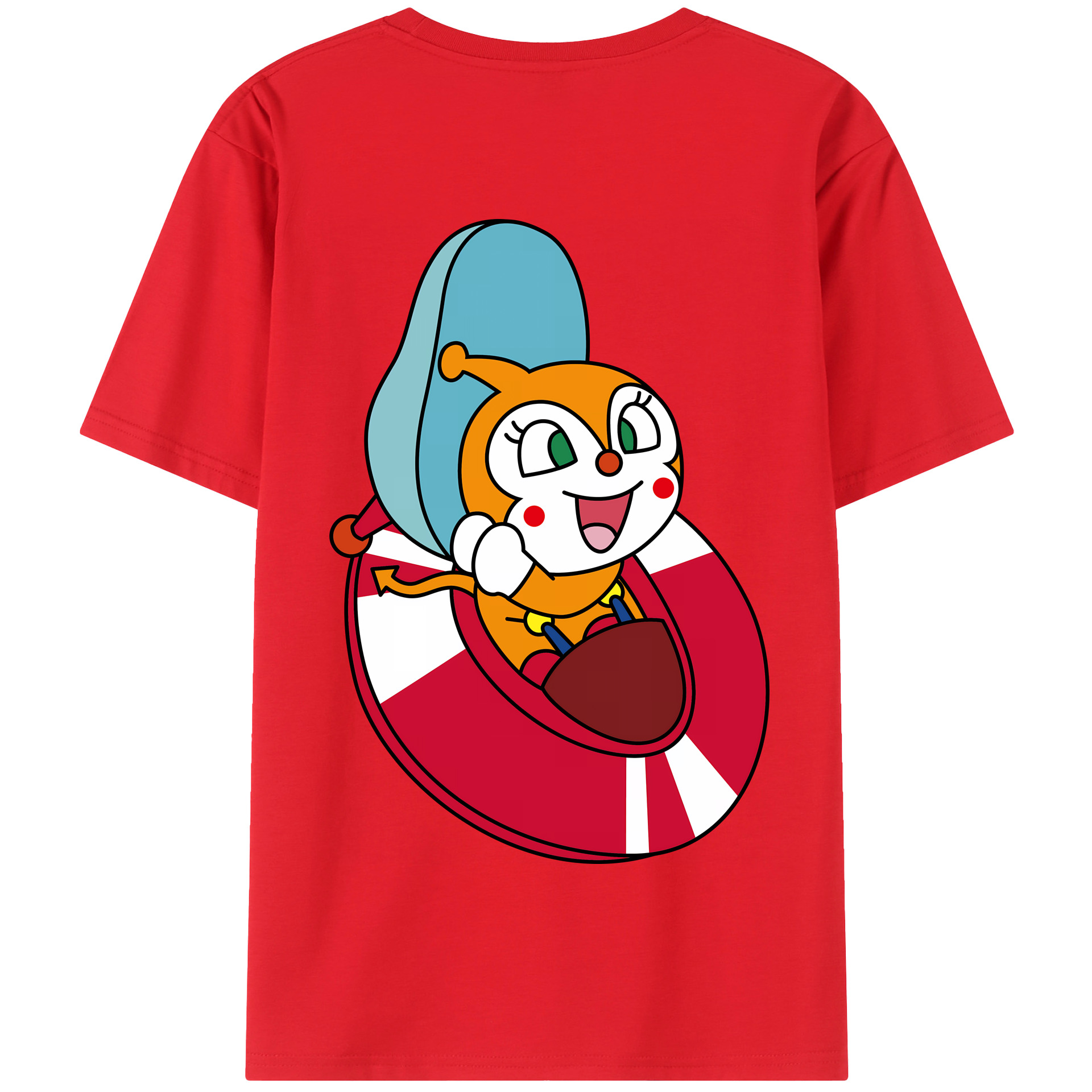 （画像用） アンパンマン Anpanman 綿100％半袖Tシャツ（背面プリント）