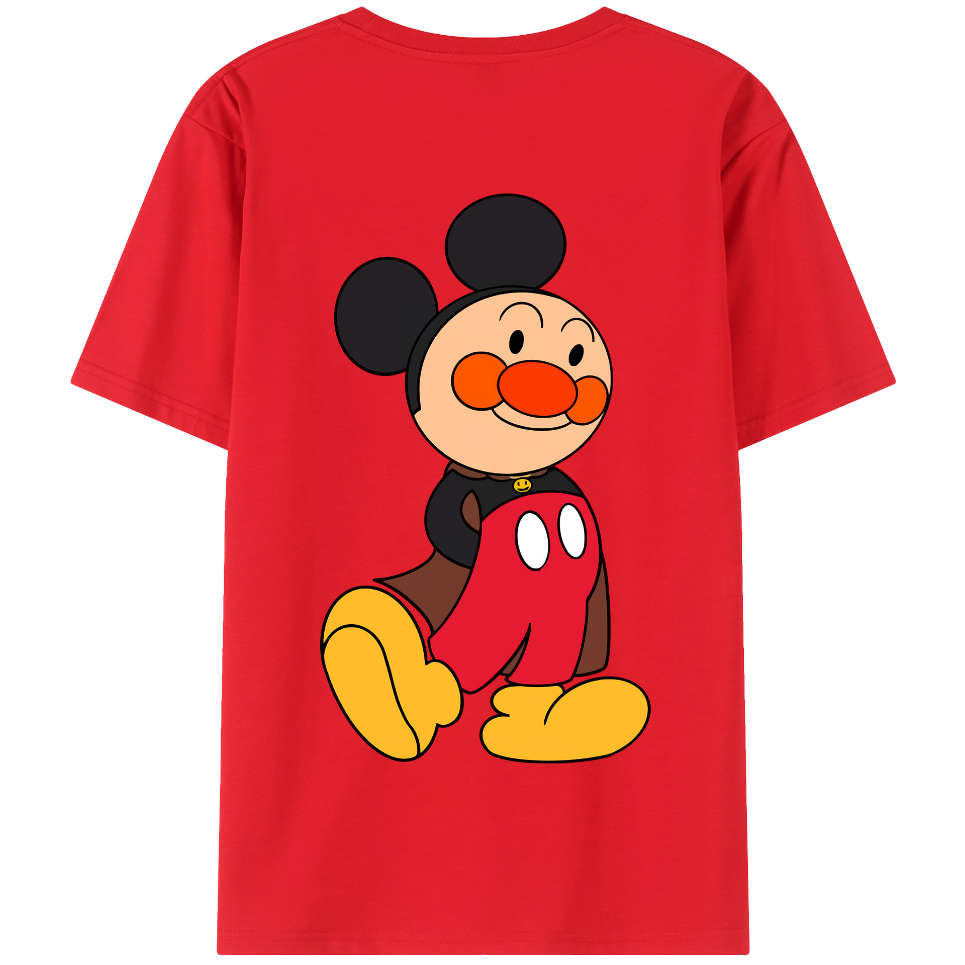 （画像用） アンパンマン Anpanman 綿100％半袖Tシャツ（背面プリント）