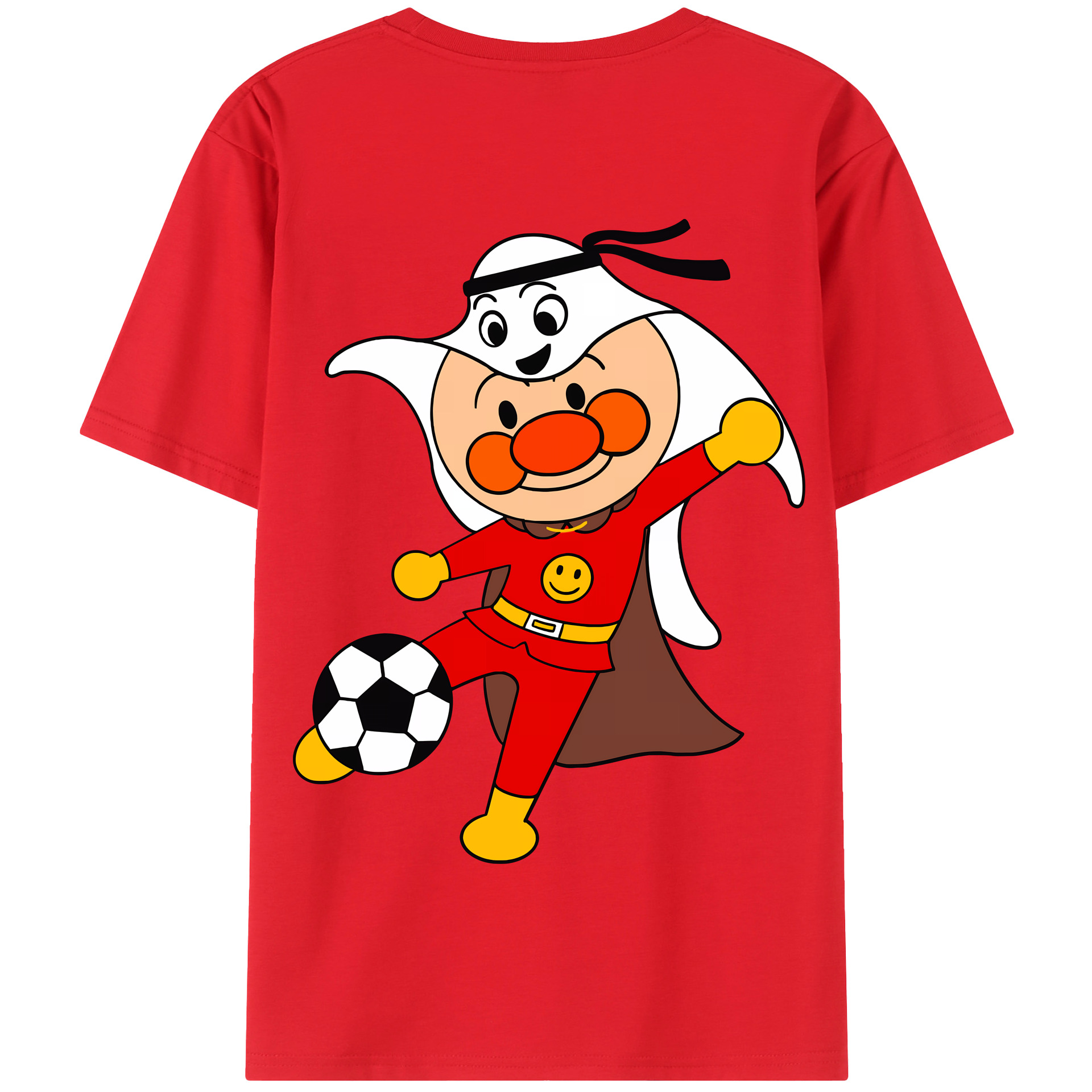 （画像用） アンパンマン Anpanman 綿100％半袖Tシャツ（背面プリント）