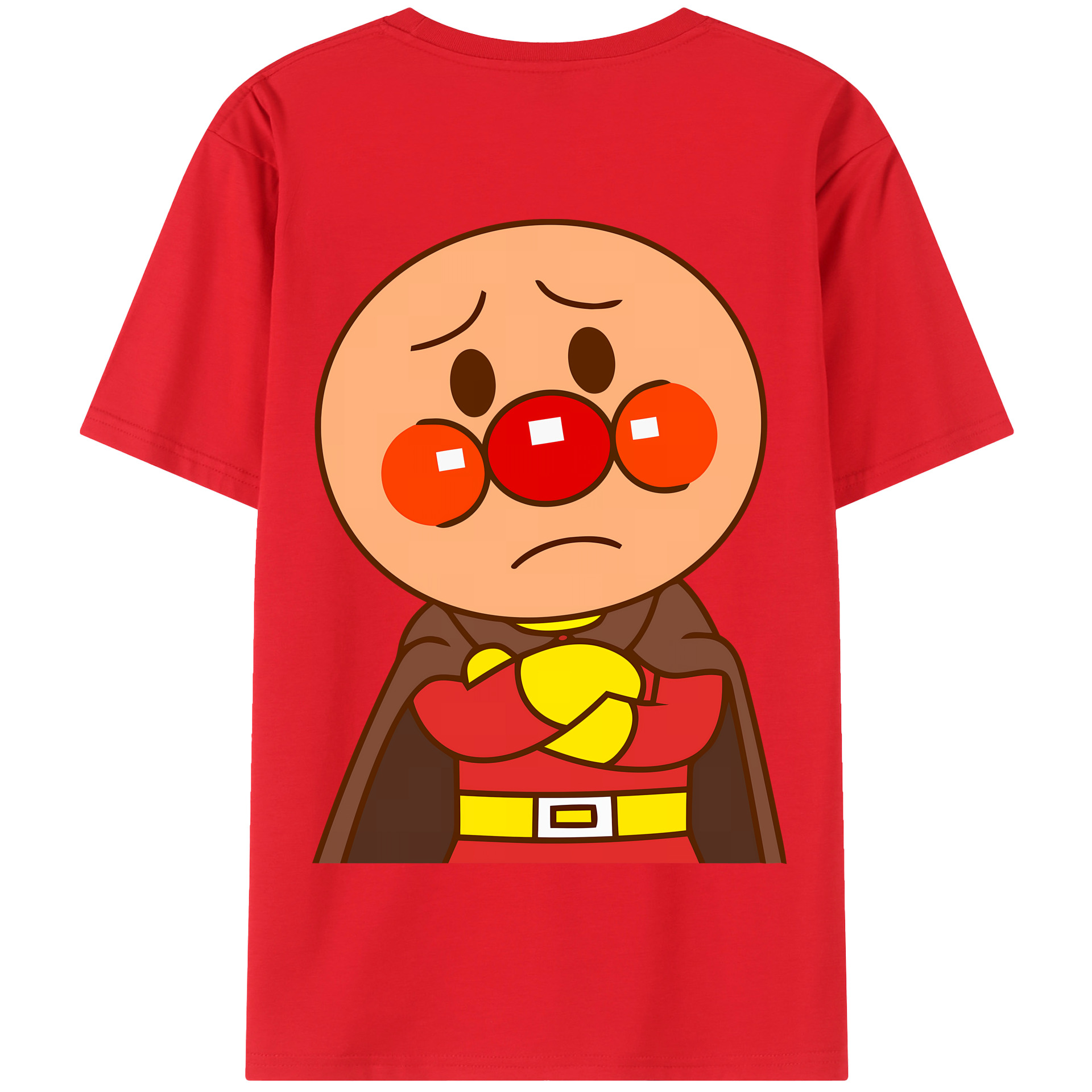 （画像用） アンパンマン Anpanman 綿100％半袖Tシャツ（背面プリント）
