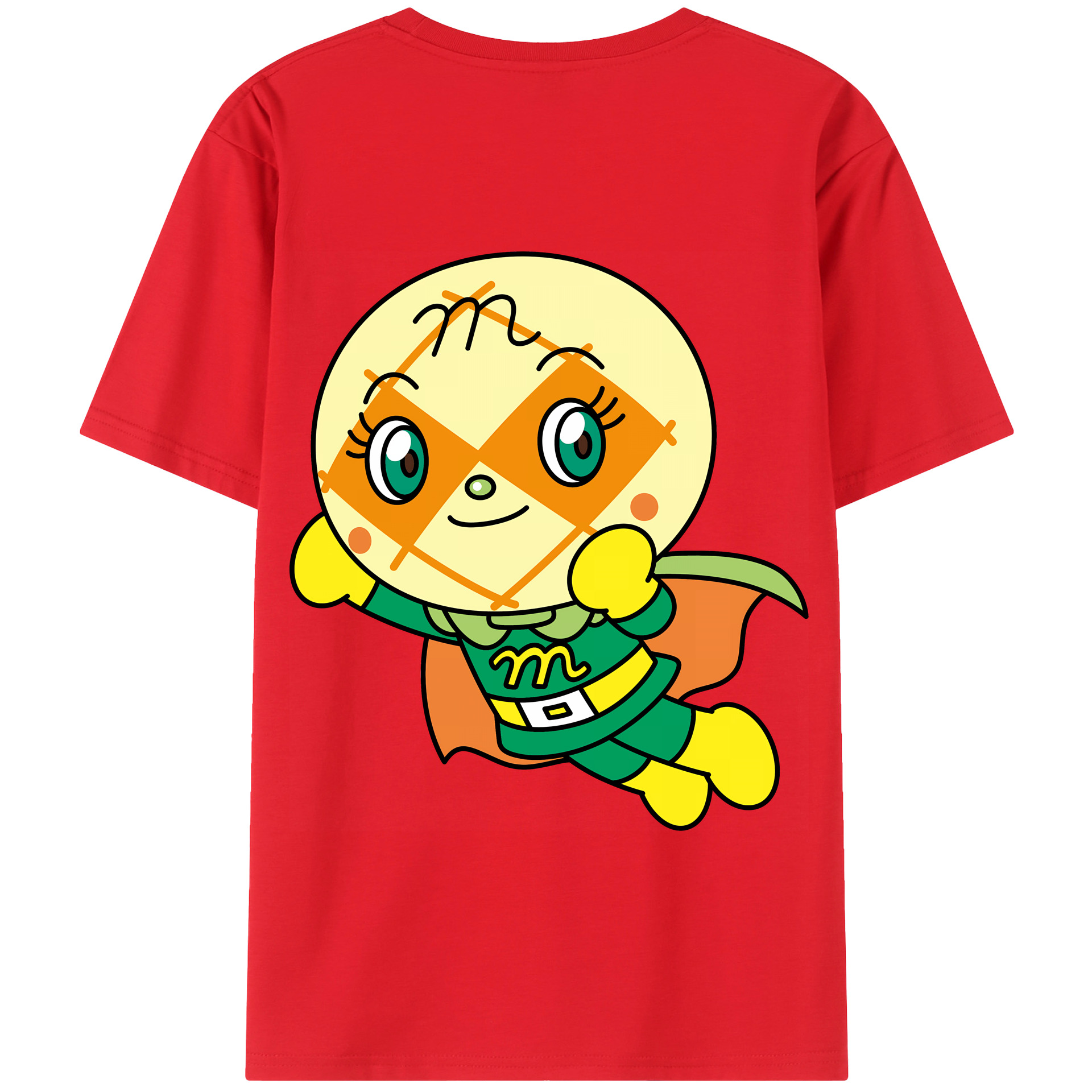 （画像用） アンパンマン Anpanman 綿100％半袖Tシャツ（背面プリント）