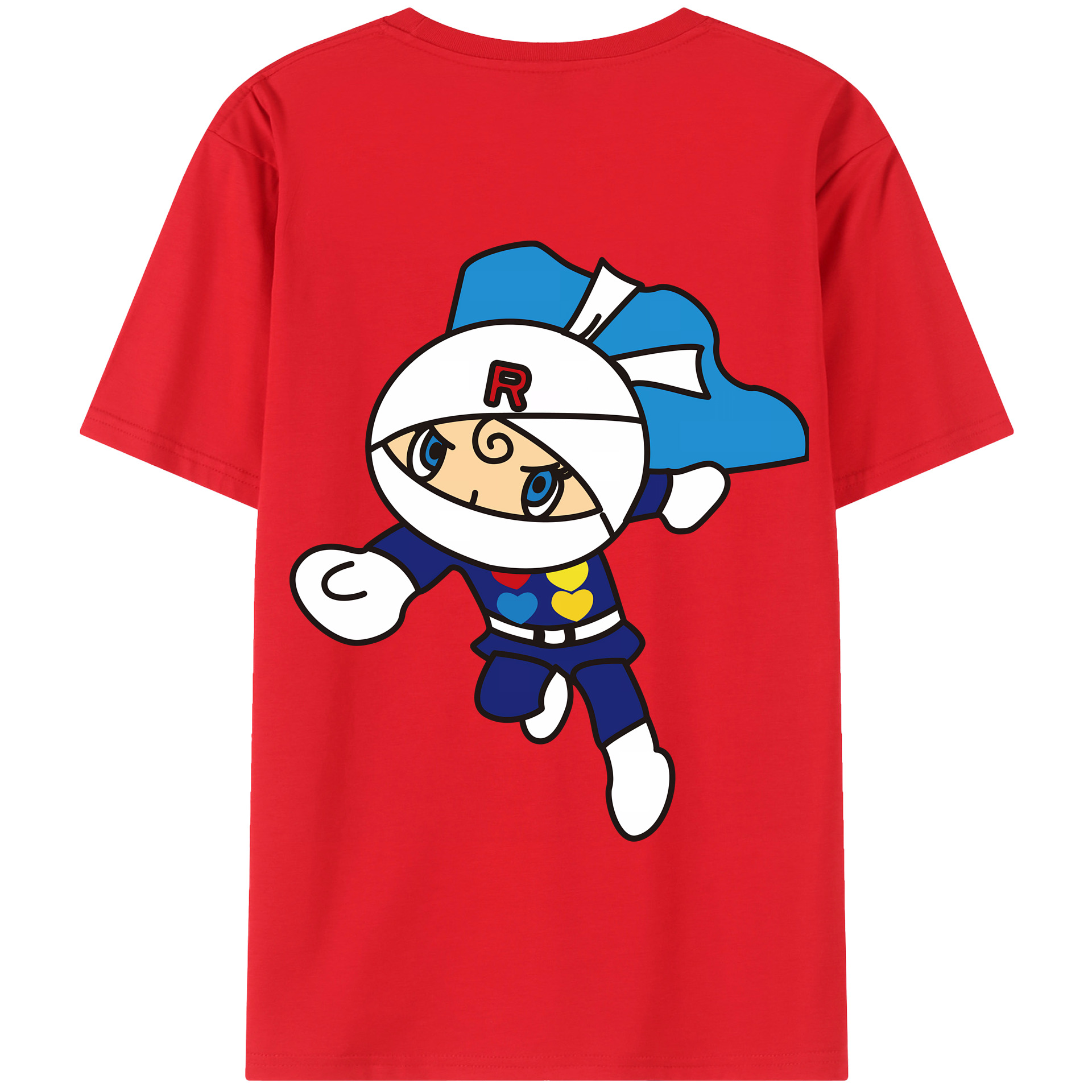 （画像用） アンパンマン Anpanman 綿100％半袖Tシャツ（背面プリント）