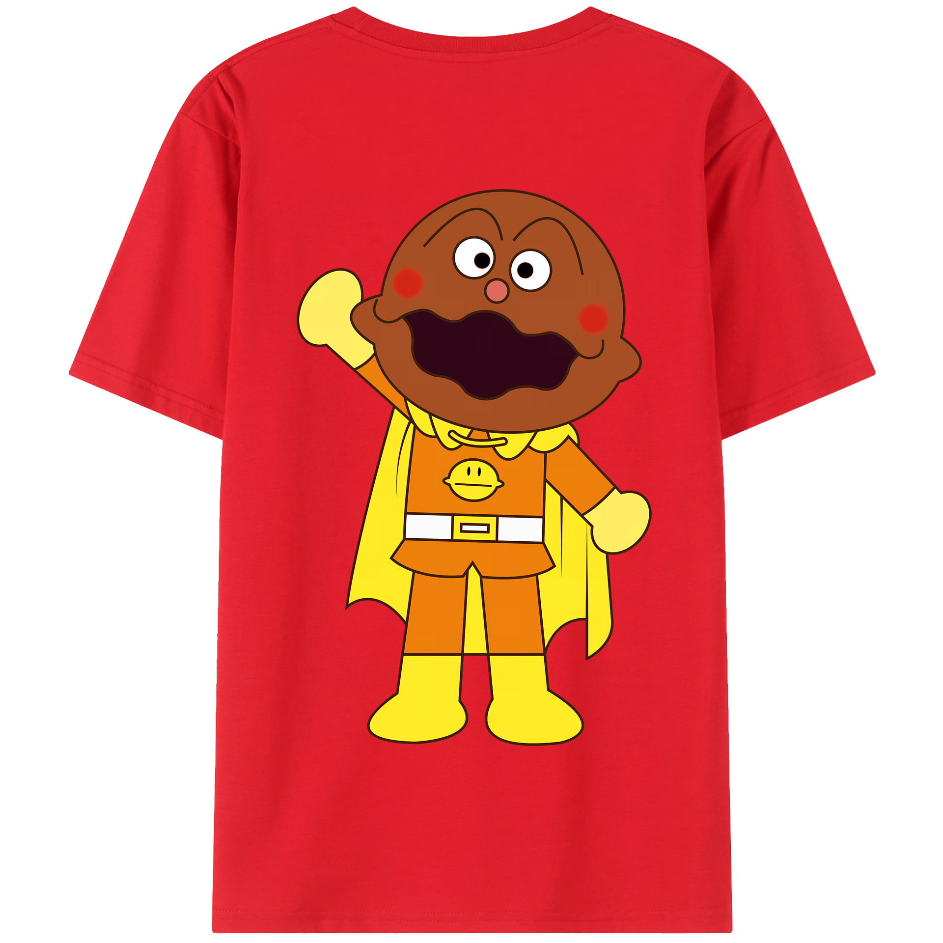 （画像用） アンパンマン Anpanman 綿100％半袖Tシャツ（背面プリント）