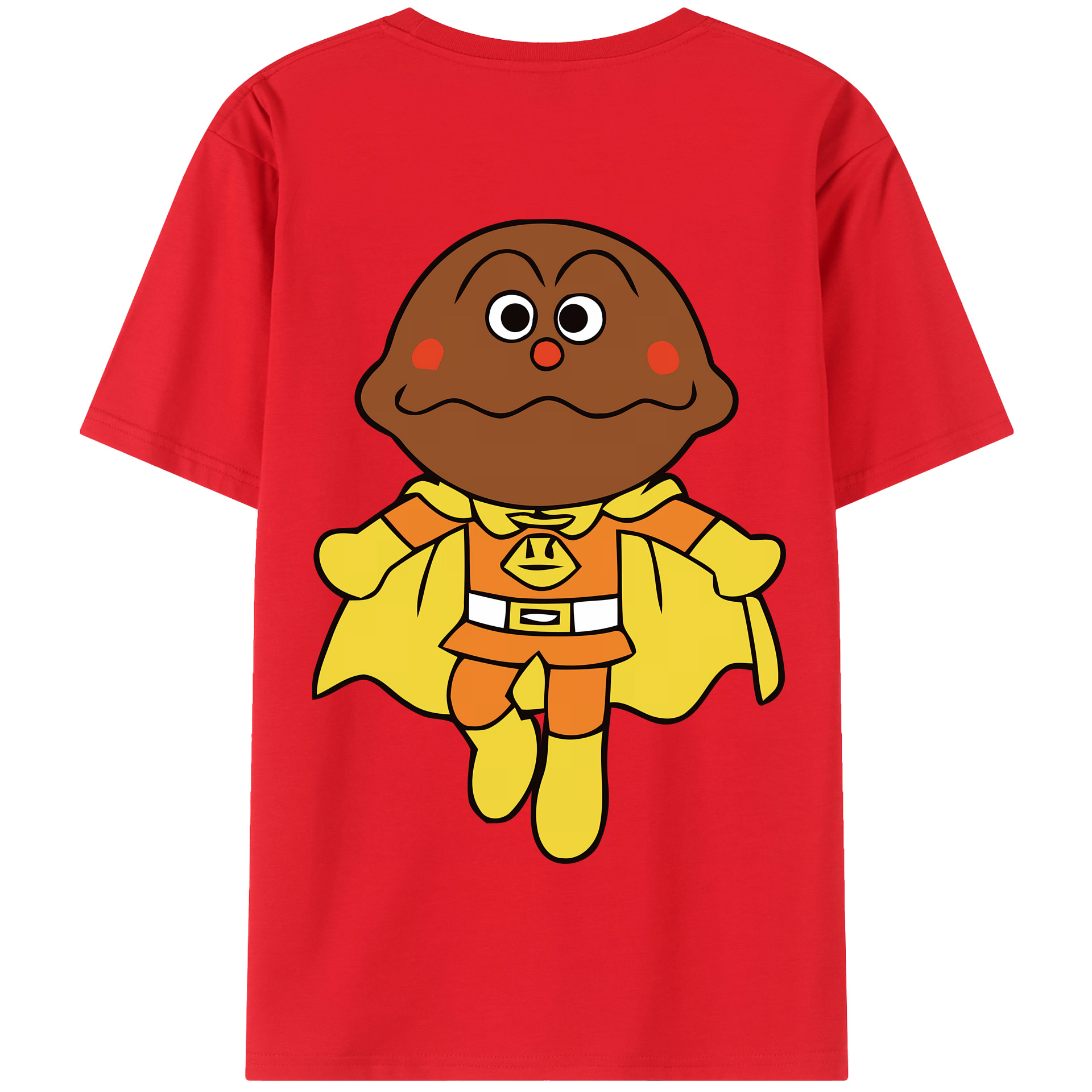 （画像用） アンパンマン Anpanman 綿100％半袖Tシャツ（背面プリント）