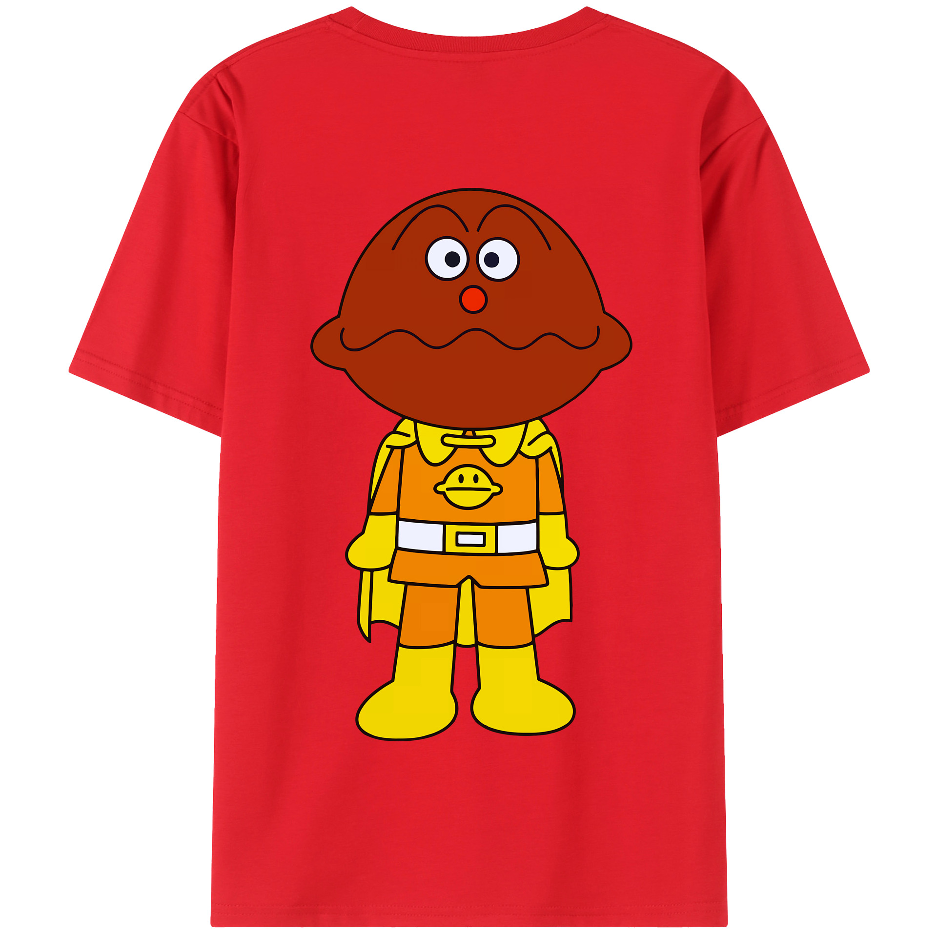 （画像用） アンパンマン Anpanman 綿100％半袖Tシャツ（背面プリント）