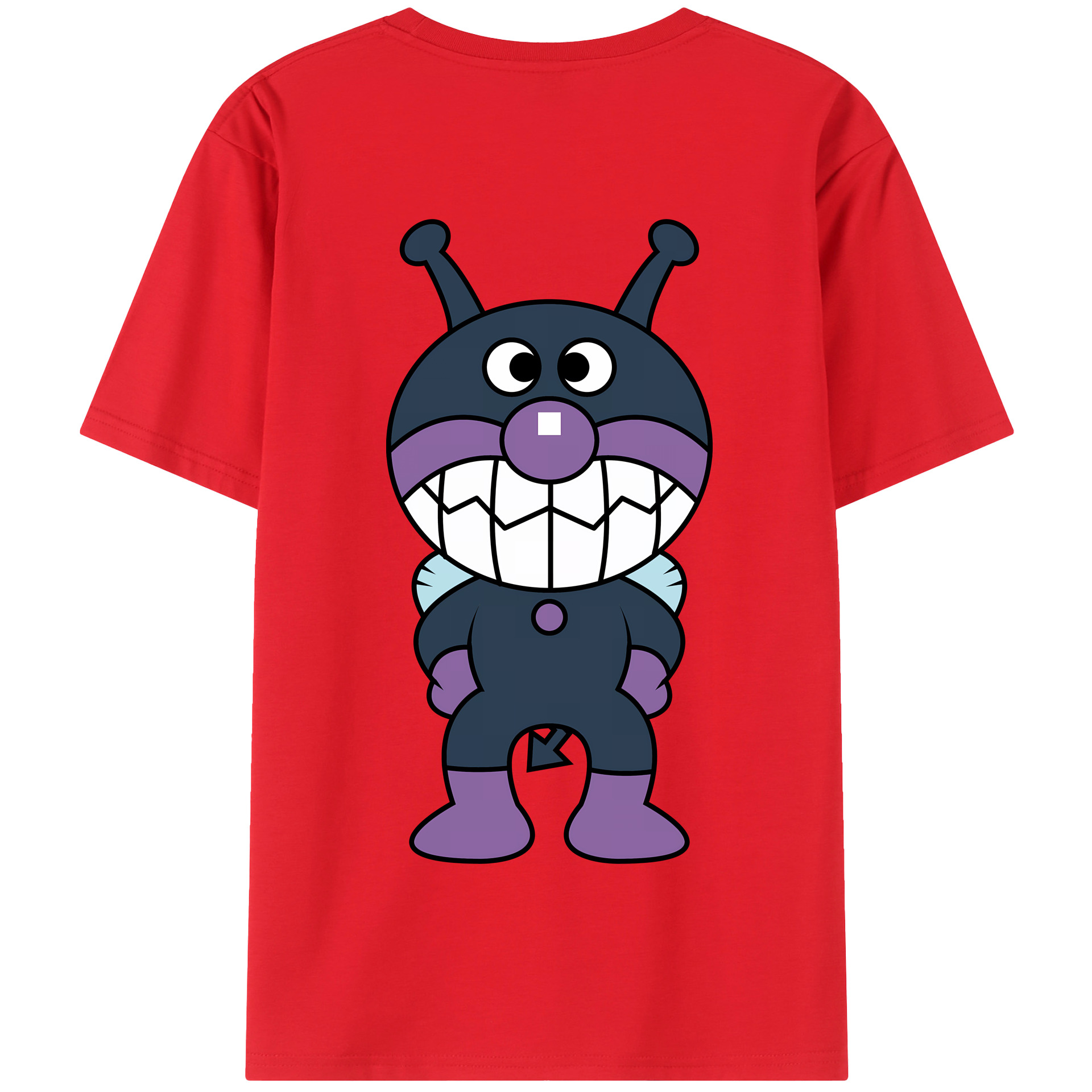 （画像用） アンパンマン Anpanman 綿100％半袖Tシャツ（背面プリント）