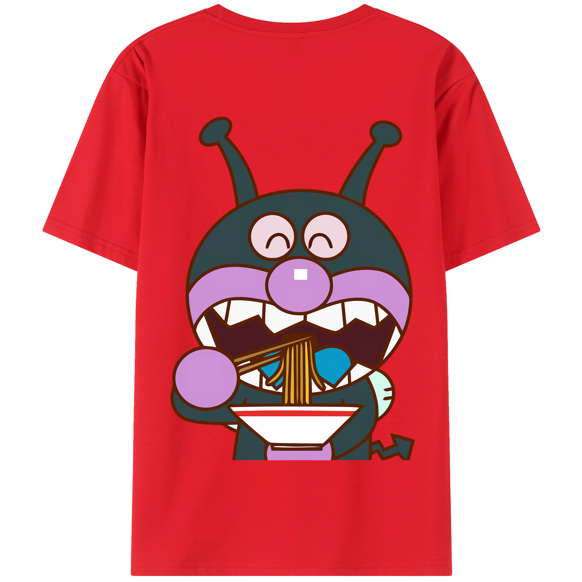 （画像用） アンパンマン Anpanman 綿100％半袖Tシャツ（背面プリント）