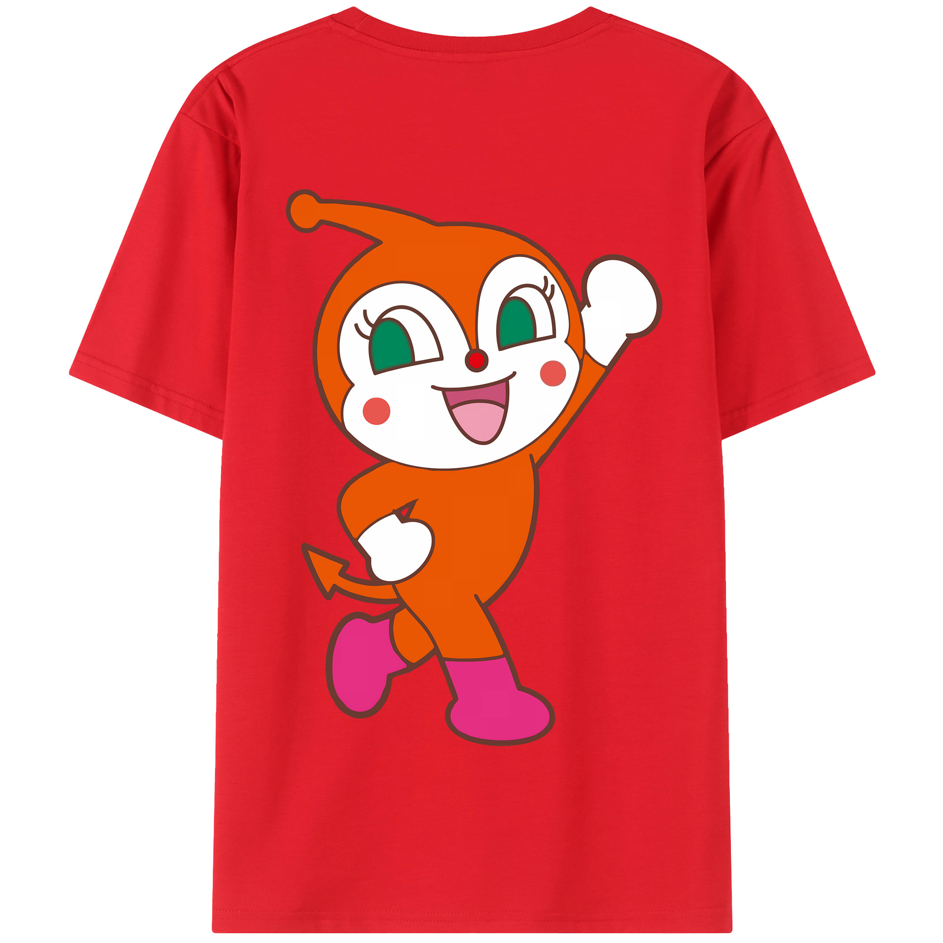 （画像用） アンパンマン Anpanman 綿100％半袖Tシャツ（背面プリント）