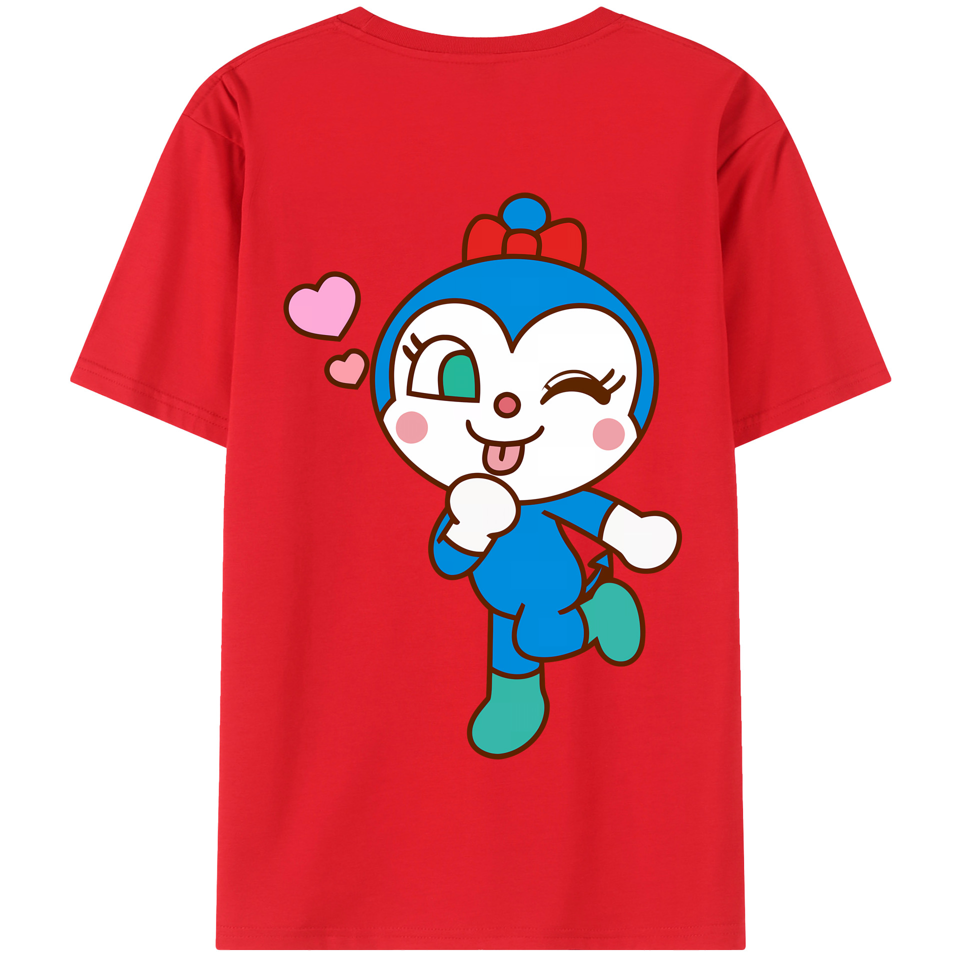 （画像用） アンパンマン Anpanman 綿100％半袖Tシャツ（背面プリント）