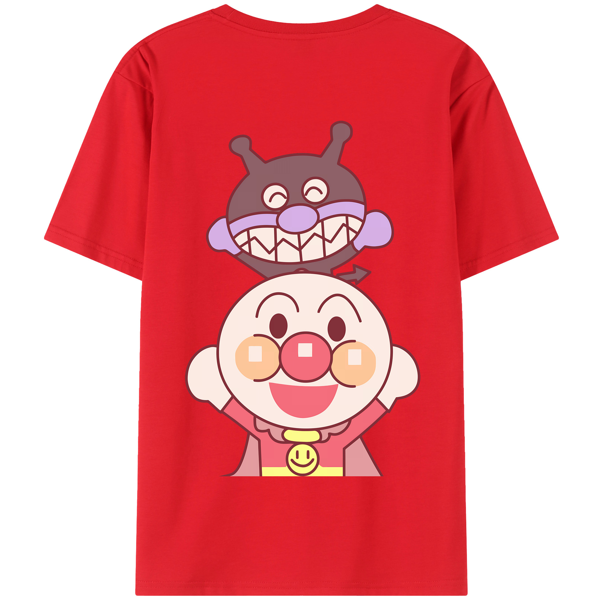 アンパンマン Anpanman 綿100％半袖Tシャツ（背面プリント）