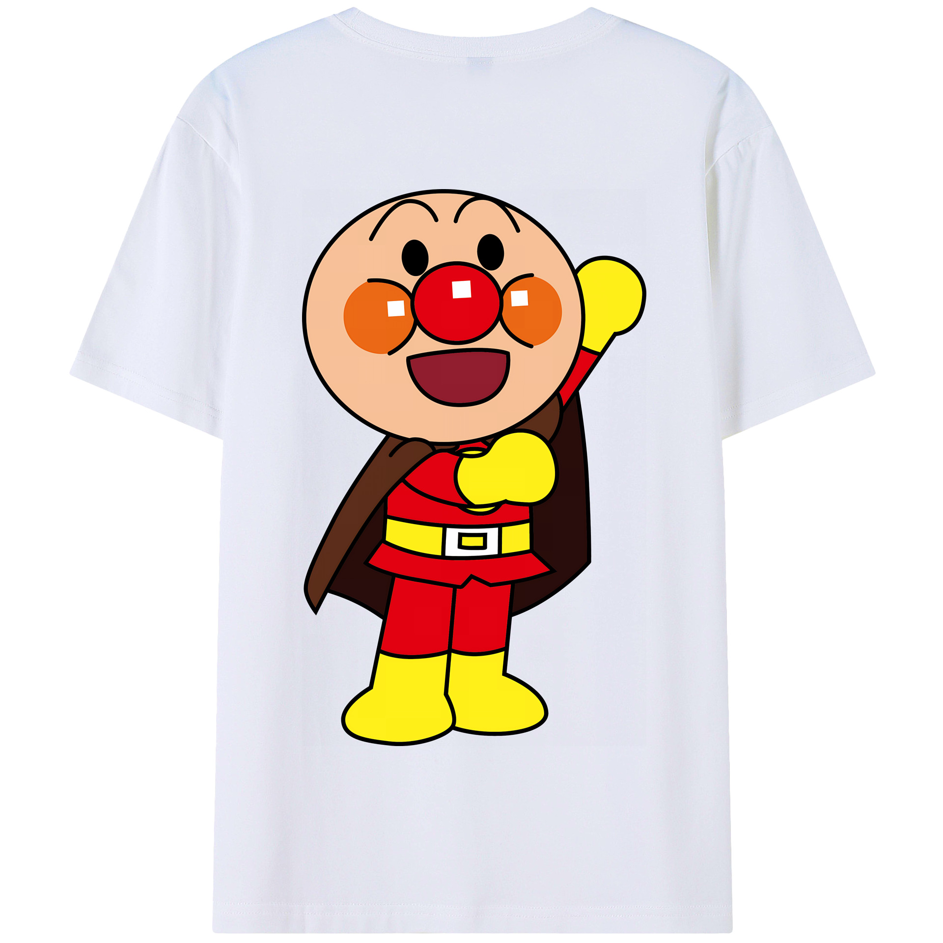 （画像用） アンパンマン Anpanman 綿100％半袖Tシャツ（背面プリント）