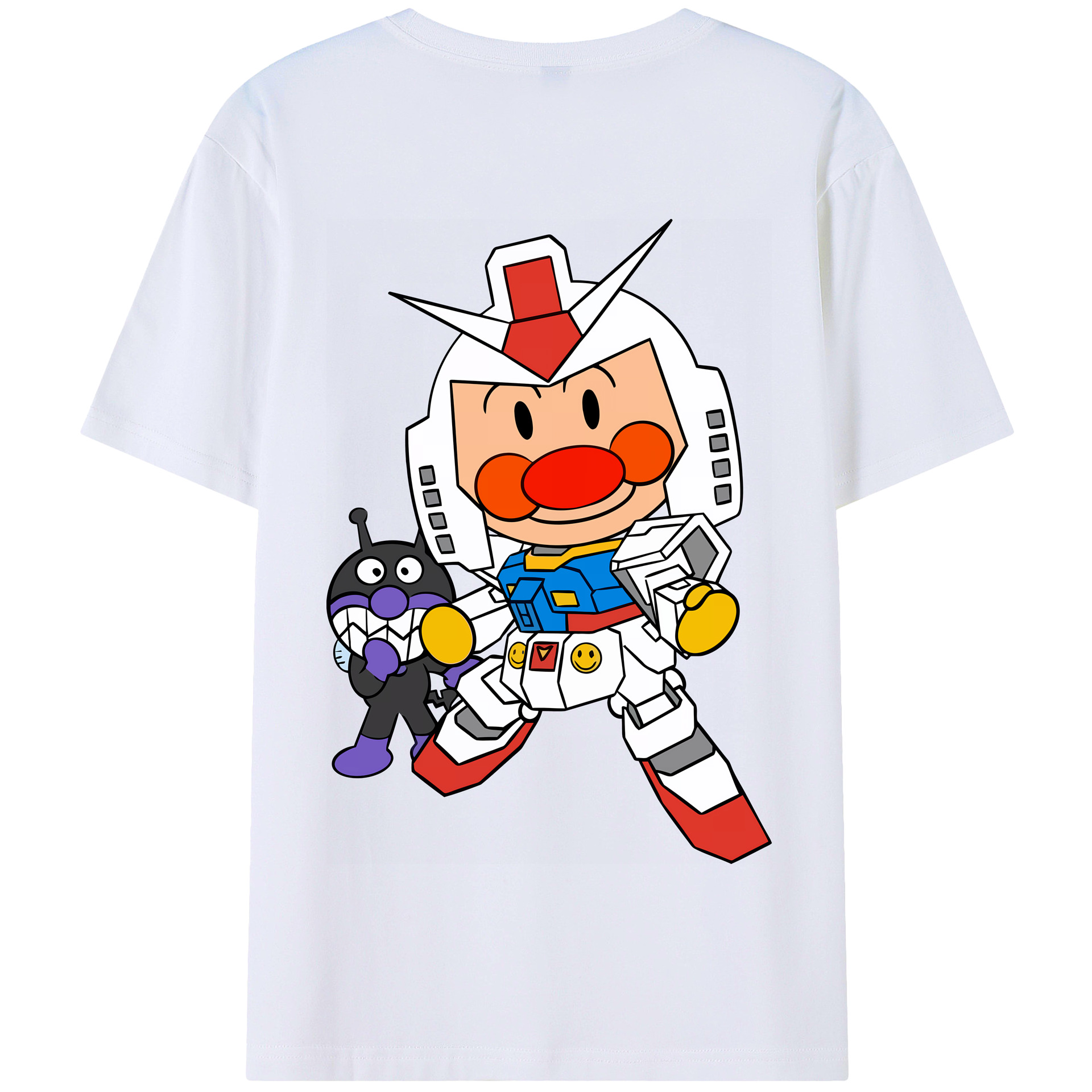 （画像用） アンパンマン Anpanman 綿100％半袖Tシャツ（背面プリント）