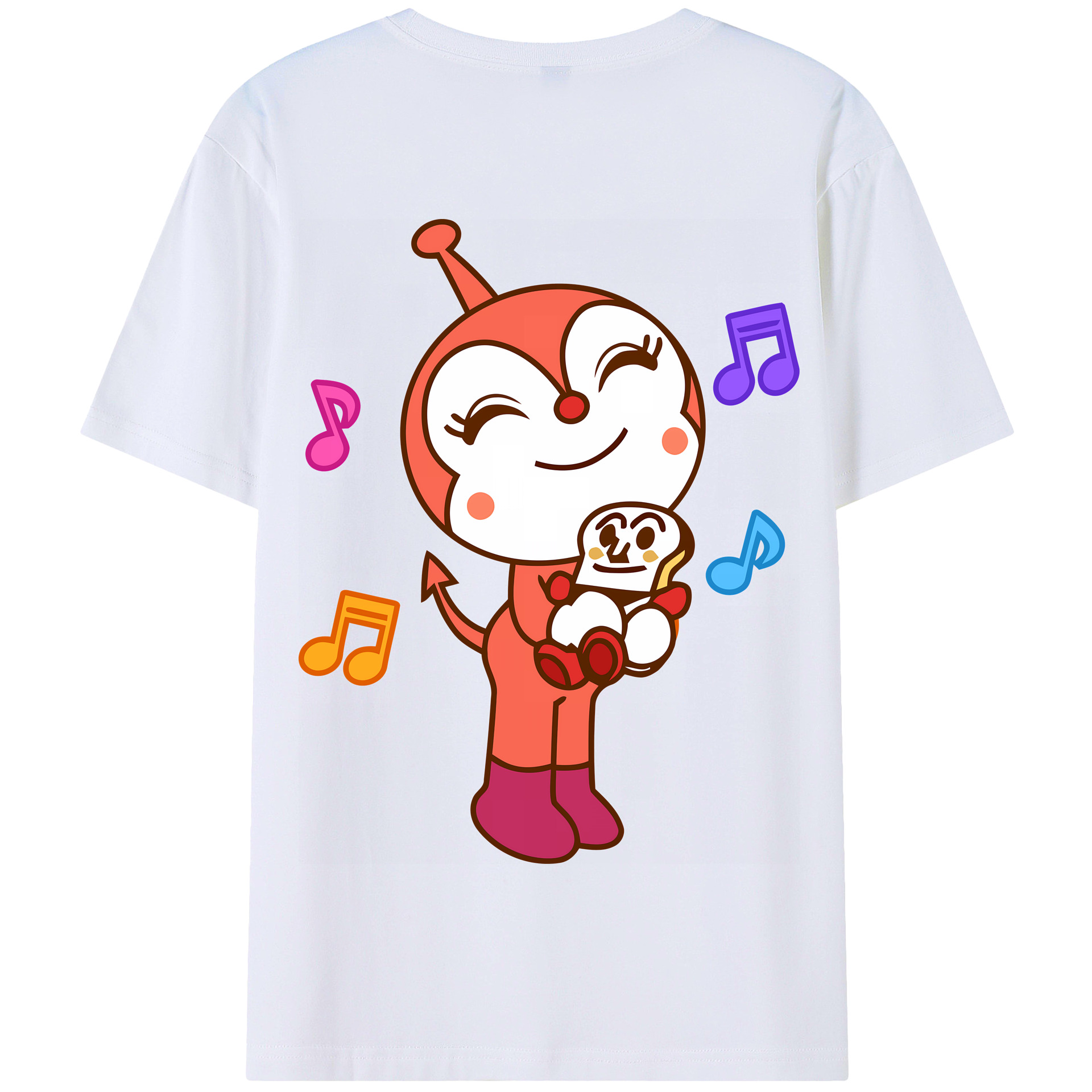 （画像用） アンパンマン Anpanman 綿100％半袖Tシャツ（背面プリント）