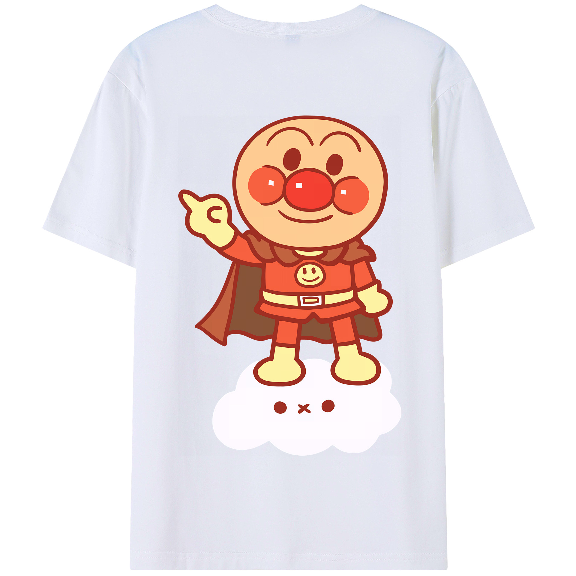 （画像用） アンパンマン Anpanman 綿100％半袖Tシャツ（背面プリント）