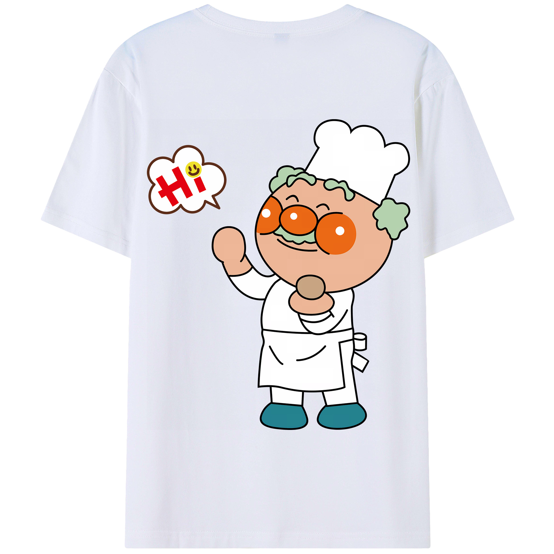 （画像用） アンパンマン Anpanman 綿100％半袖Tシャツ（背面プリント）