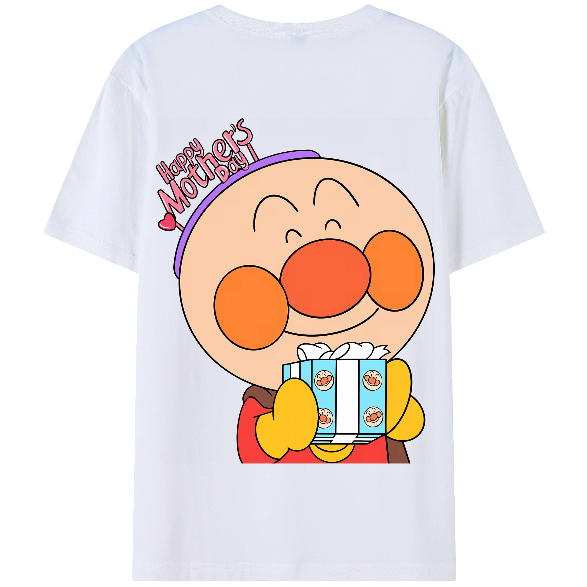 （画像用） アンパンマン Anpanman 綿100％半袖Tシャツ（背面プリント）