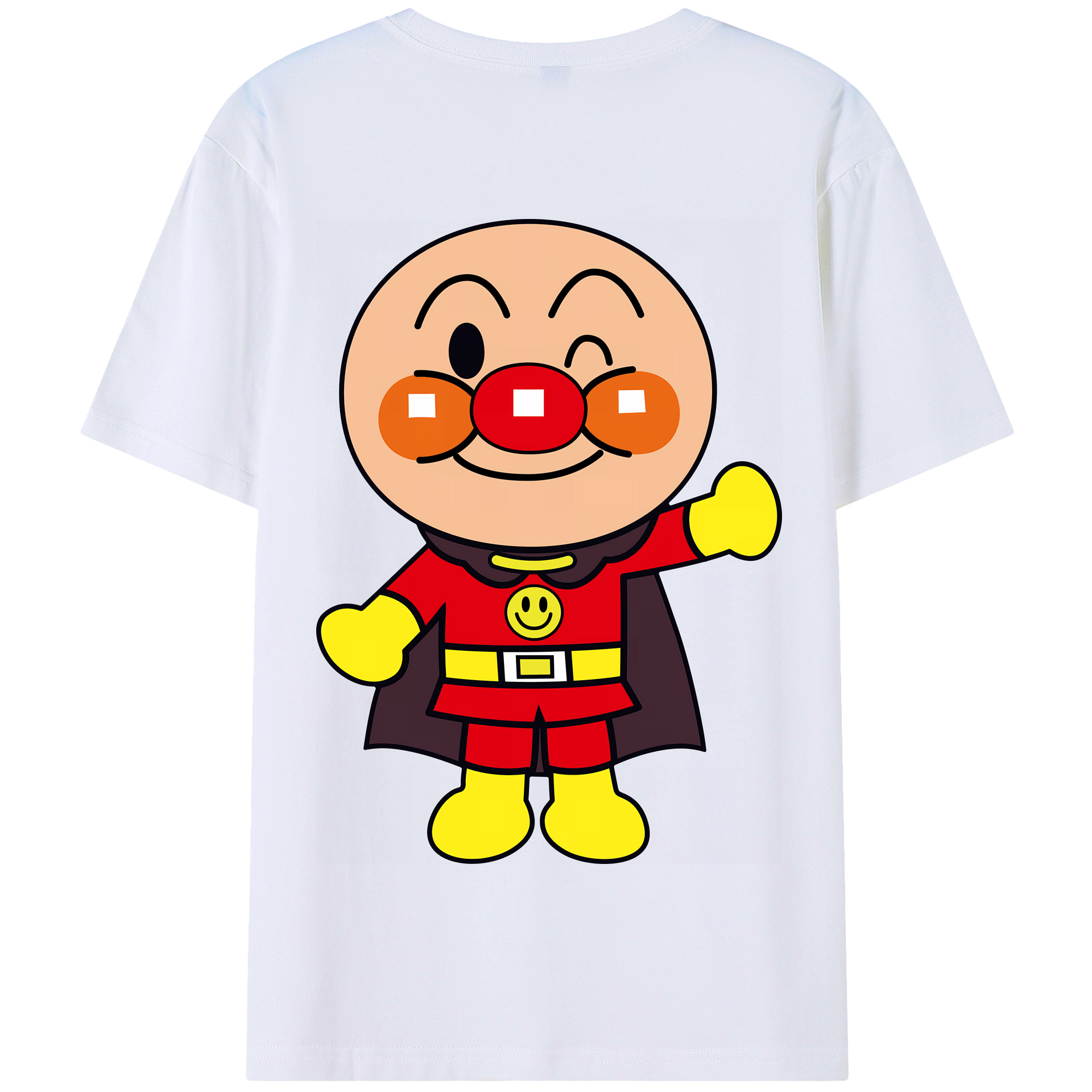 （画像用） アンパンマン Anpanman 綿100％半袖Tシャツ（背面プリント）