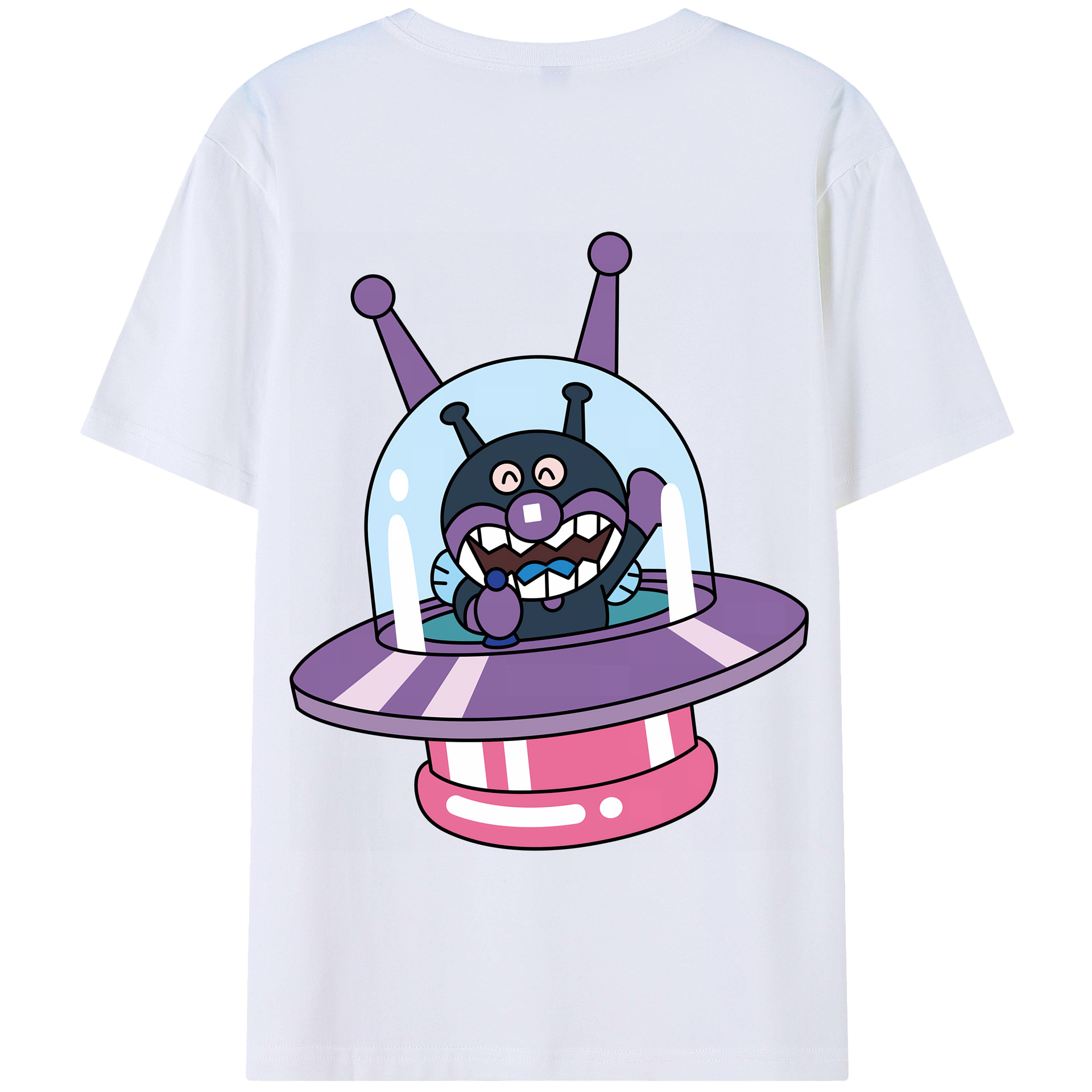 （画像用） アンパンマン Anpanman 綿100％半袖Tシャツ（背面プリント）