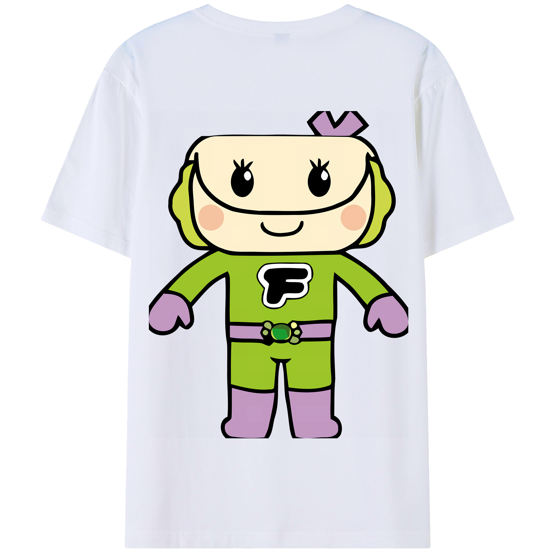 （画像用） アンパンマン Anpanman 綿100％半袖Tシャツ（背面プリント）