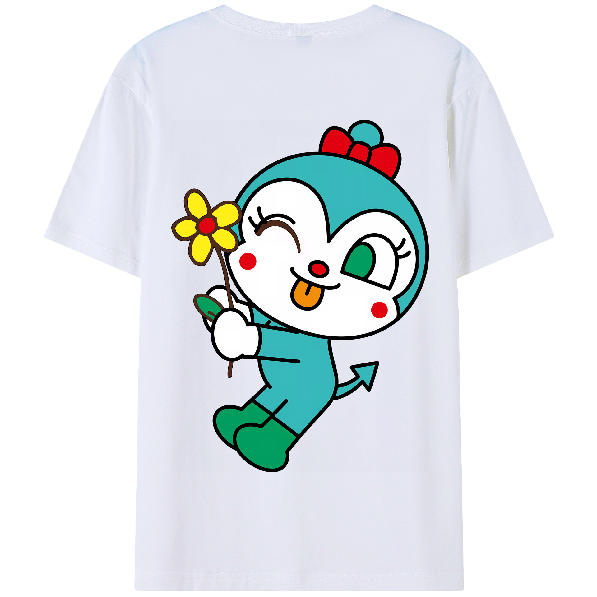 （画像用） アンパンマン Anpanman 綿100％半袖Tシャツ（背面プリント）