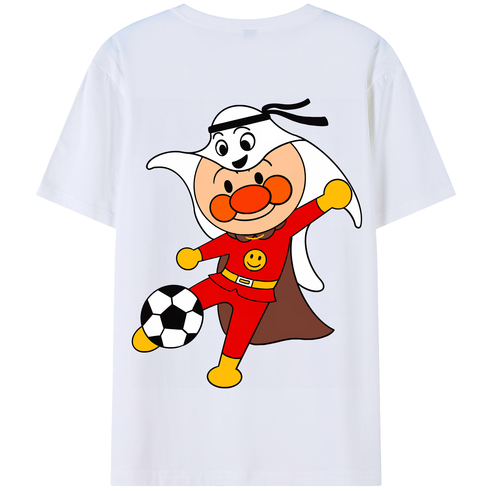 （画像用） アンパンマン Anpanman 綿100％半袖Tシャツ（背面プリント）