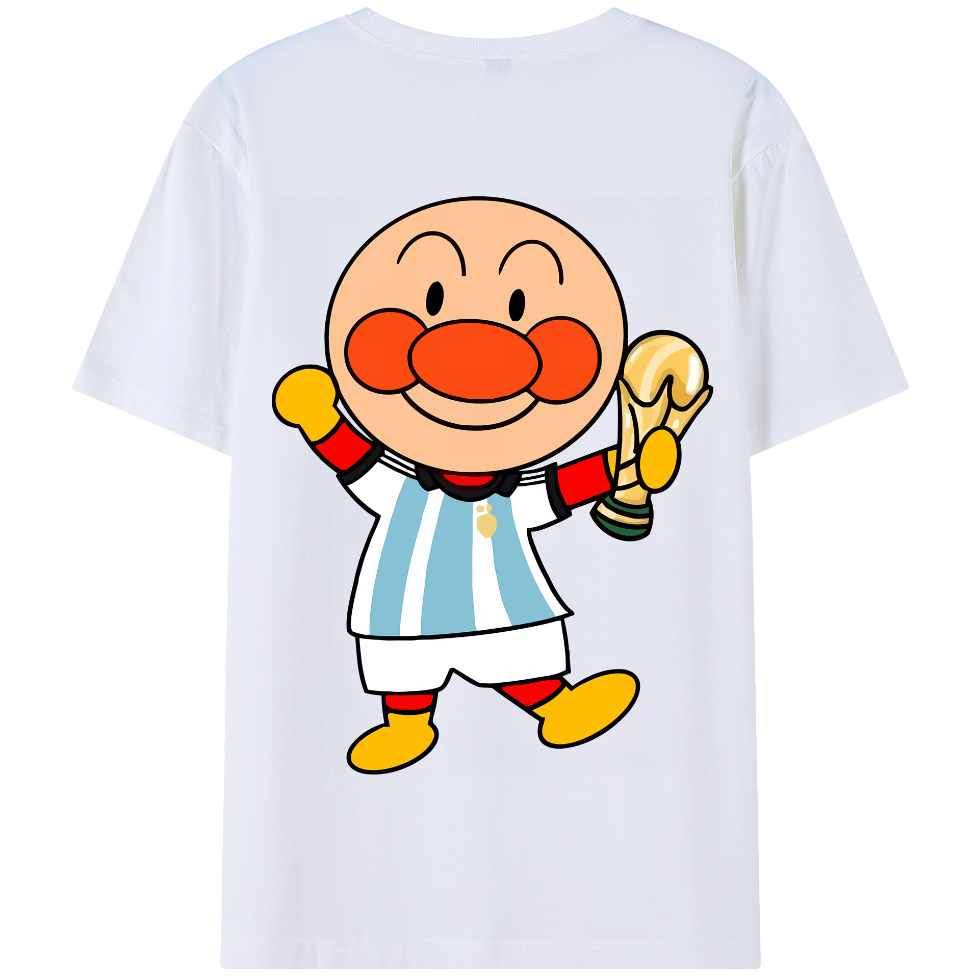 （画像用） アンパンマン Anpanman 綿100％半袖Tシャツ（背面プリント）