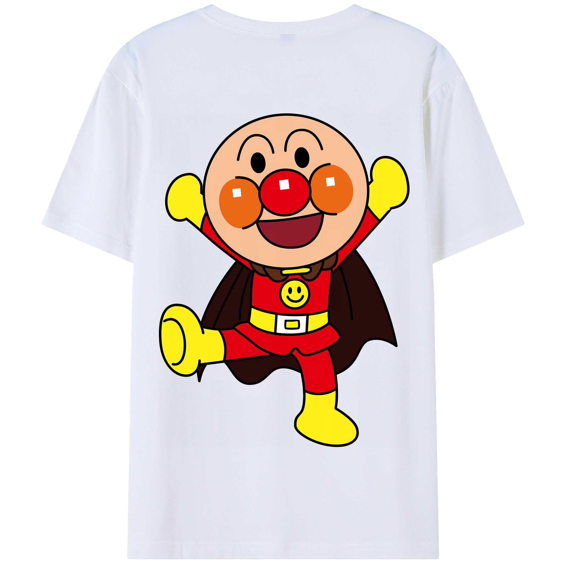 （画像用） アンパンマン Anpanman 綿100％半袖Tシャツ（背面プリント）