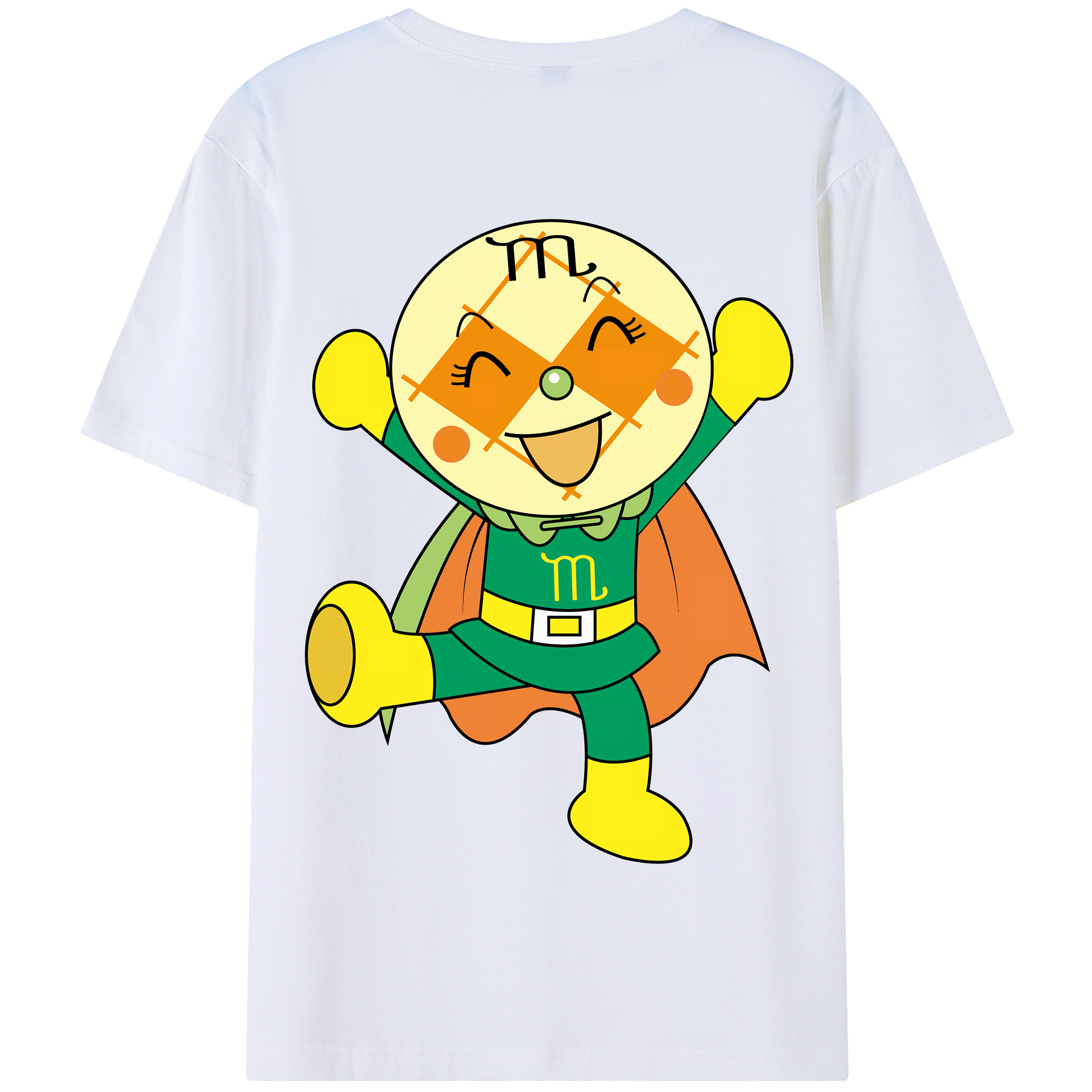 （画像用） アンパンマン Anpanman 綿100％半袖Tシャツ（背面プリント）