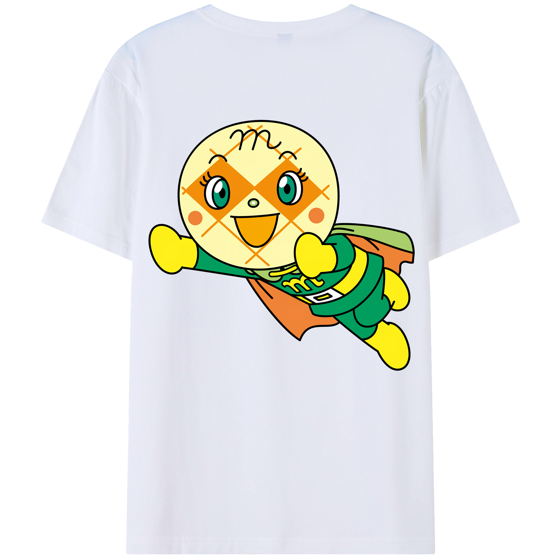 （画像用） アンパンマン Anpanman 綿100％半袖Tシャツ（背面プリント）