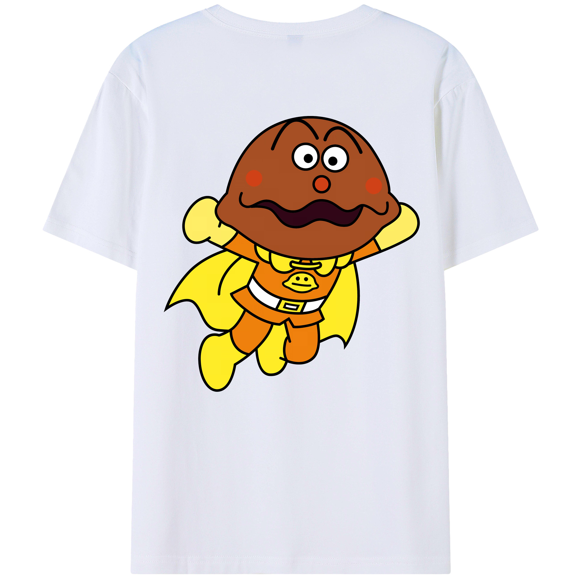 （画像用） アンパンマン Anpanman 綿100％半袖Tシャツ（背面プリント）