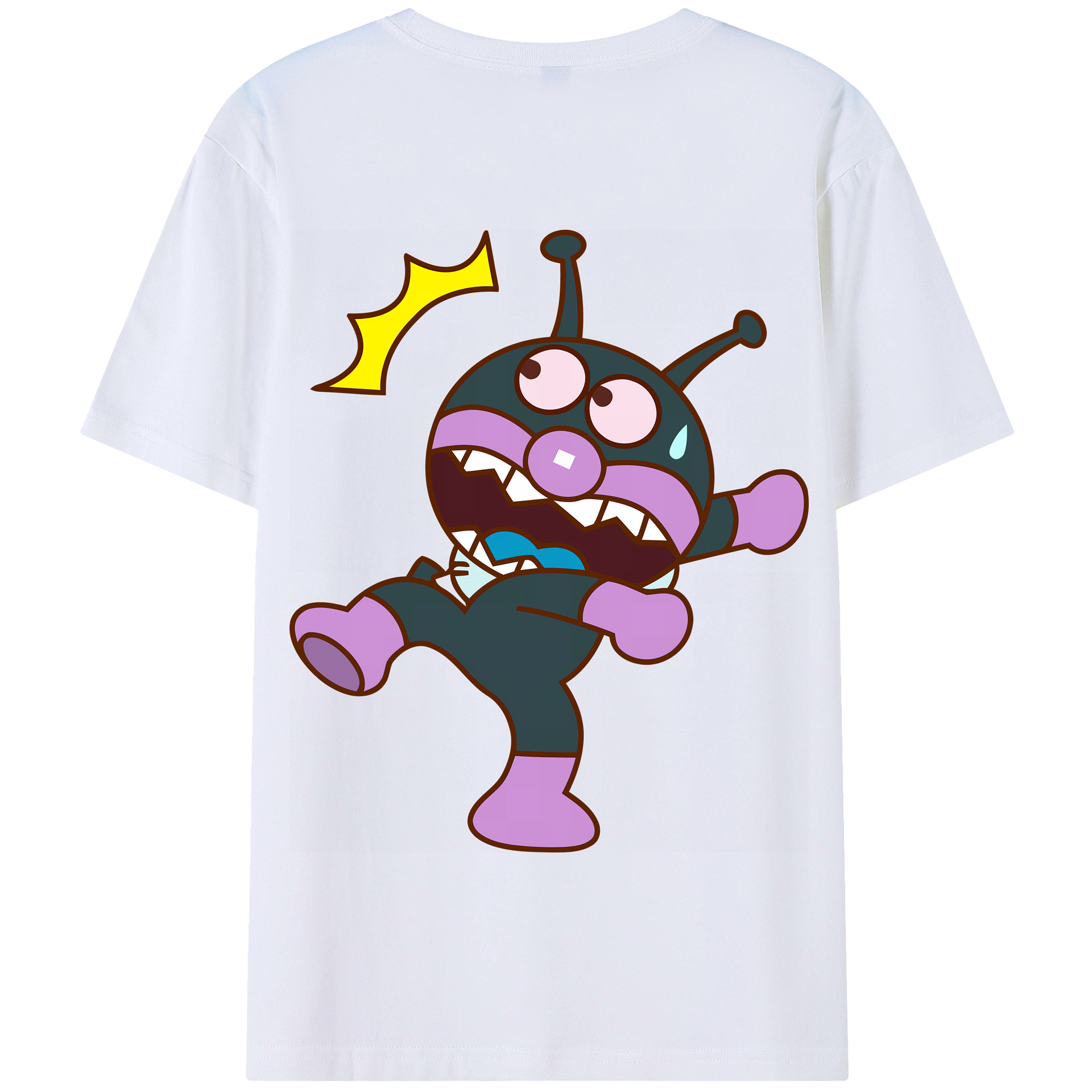 （画像用） アンパンマン Anpanman 綿100％半袖Tシャツ（背面プリント）