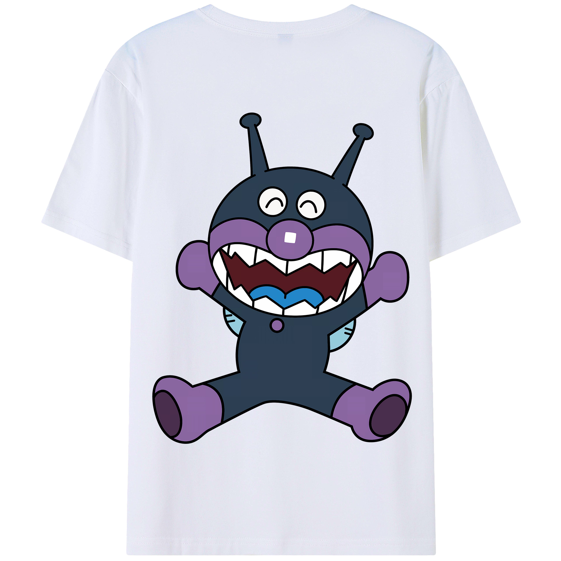 （画像用） アンパンマン Anpanman 綿100％半袖Tシャツ（背面プリント）