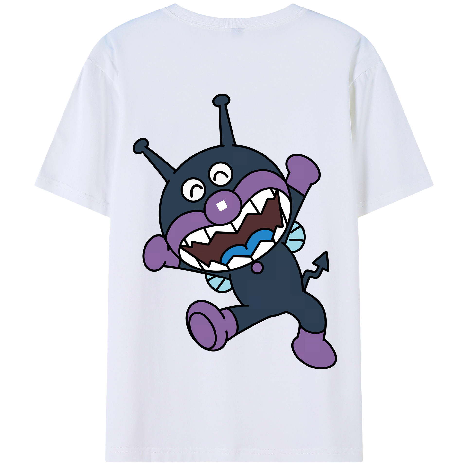 （画像用） アンパンマン Anpanman 綿100％半袖Tシャツ（背面プリント）