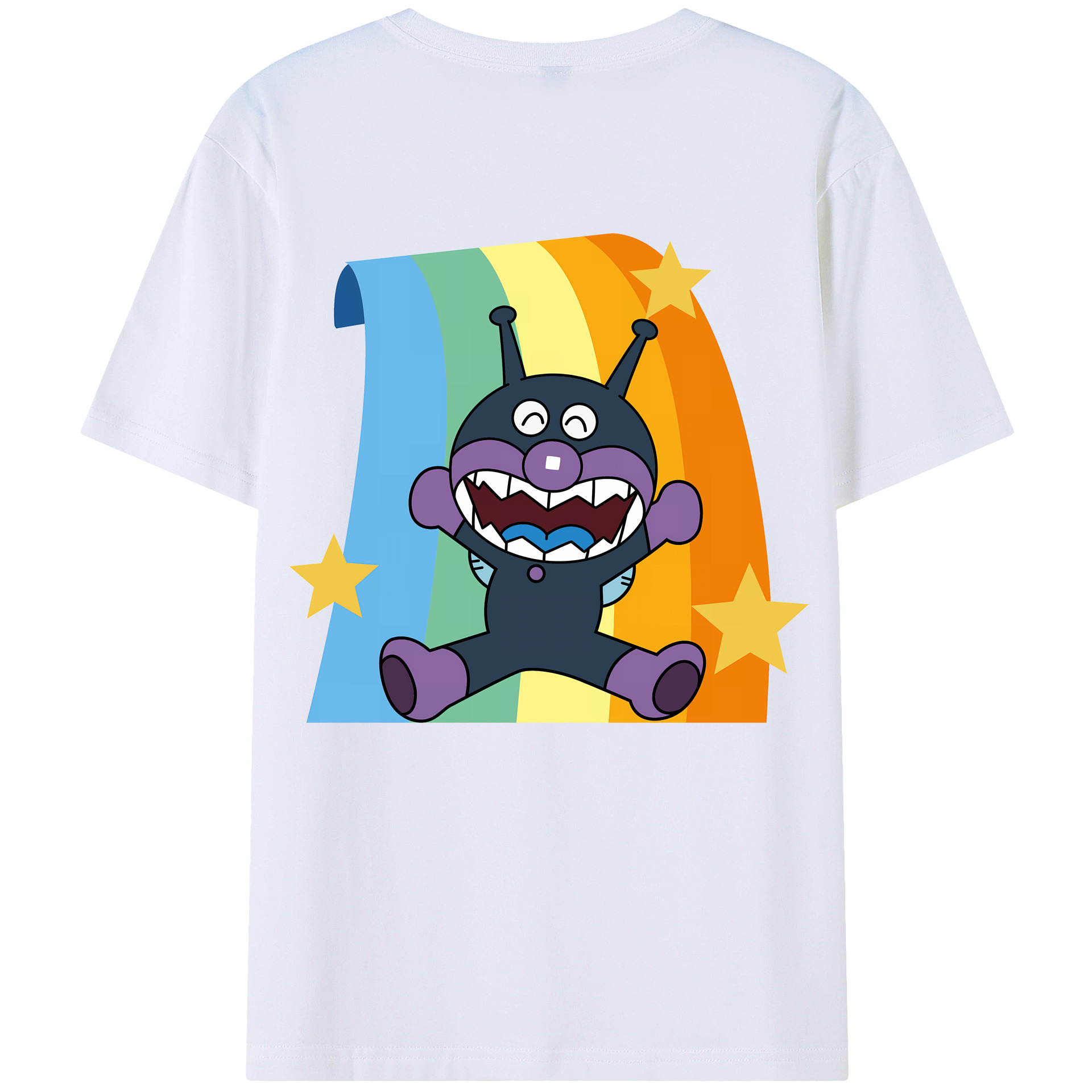 （画像用） アンパンマン Anpanman 綿100％半袖Tシャツ（背面プリント）