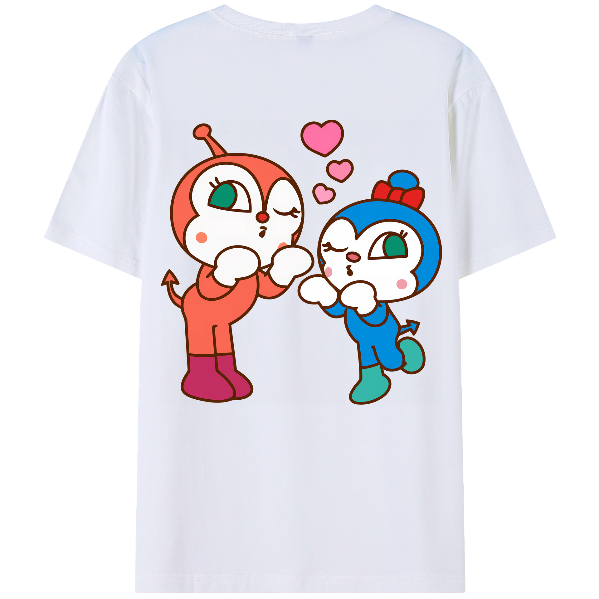 （画像用） アンパンマン Anpanman 綿100％半袖Tシャツ（背面プリント）