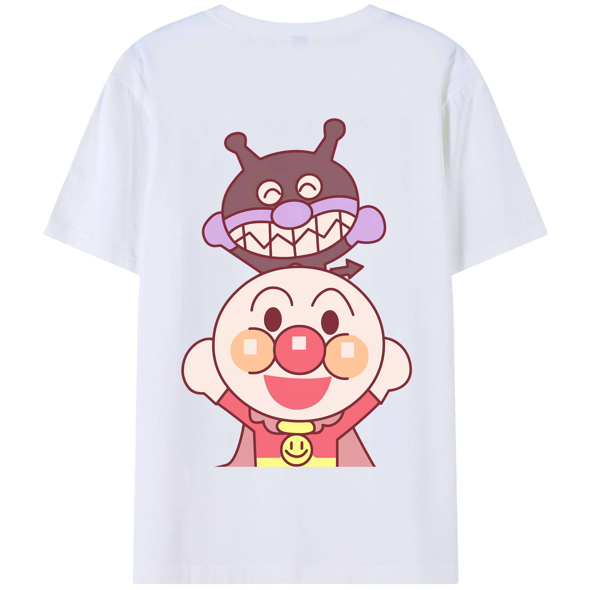 （画像用） アンパンマン Anpanman 綿100％半袖Tシャツ（背面プリント）