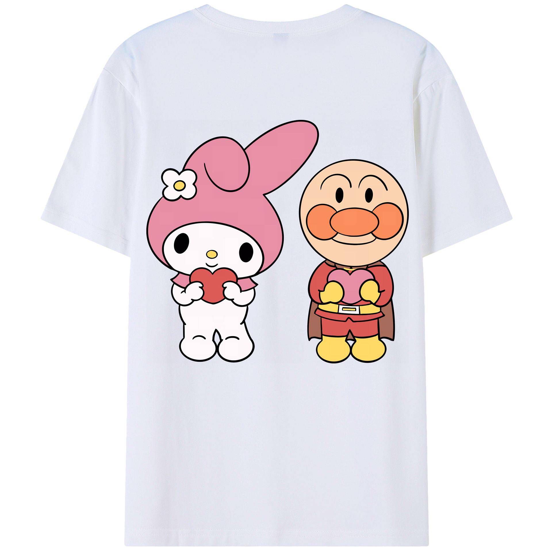 （画像用） アンパンマン Anpanman 綿100％半袖Tシャツ（背面プリント）