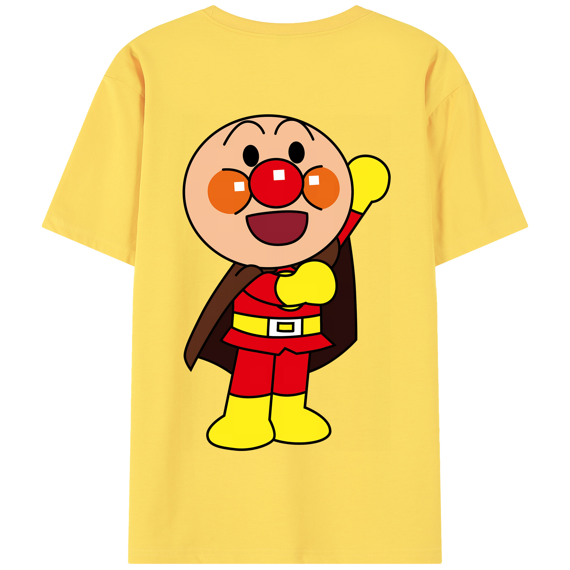 （画像用） アンパンマン Anpanman 綿100％半袖Tシャツ（背面プリント）
