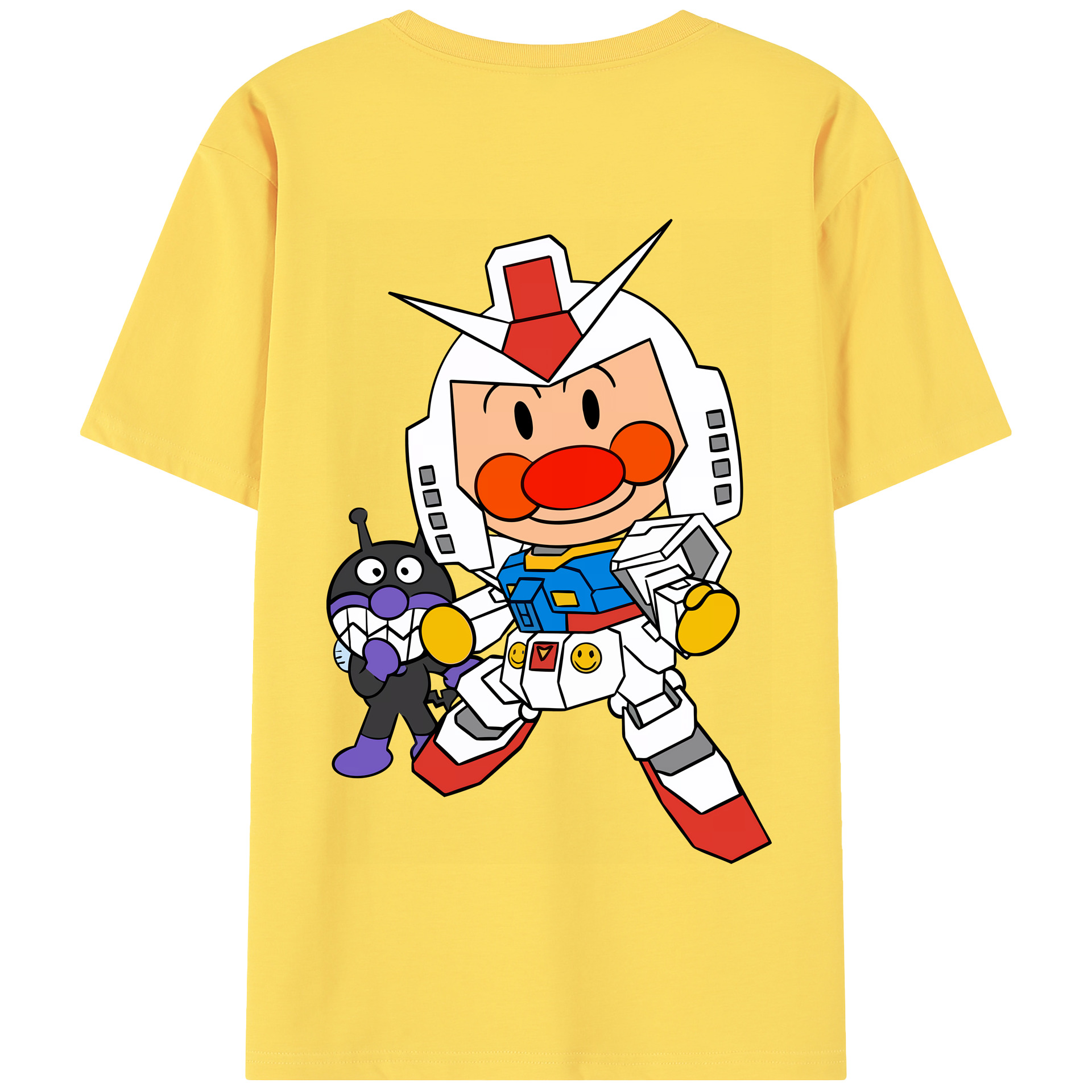 （画像用） アンパンマン Anpanman 綿100％半袖Tシャツ（背面プリント）