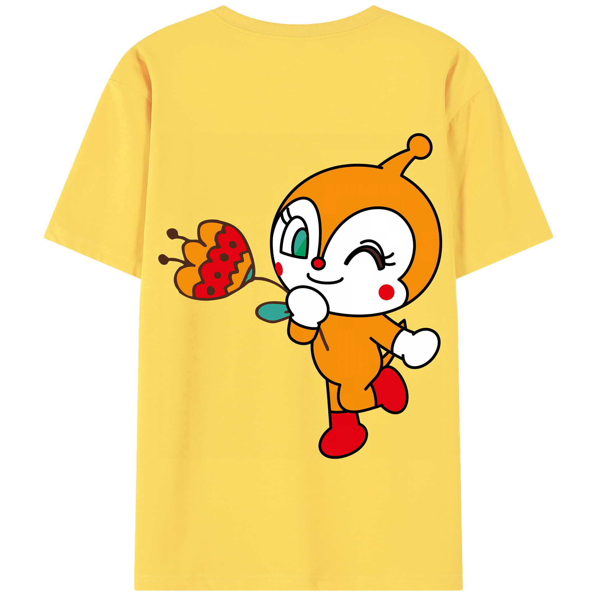 アンパンマン Anpanman 綿100％半袖Tシャツ（背面プリント）