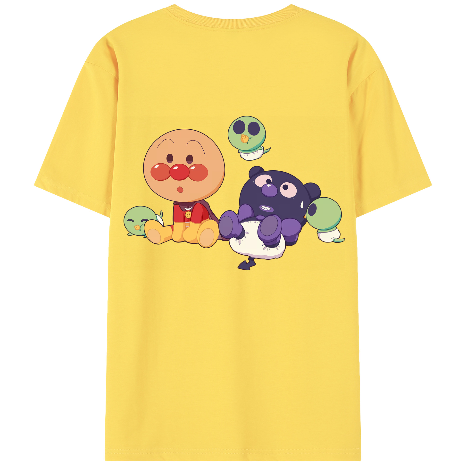 （画像用） アンパンマン Anpanman 綿100％半袖Tシャツ（背面プリント）